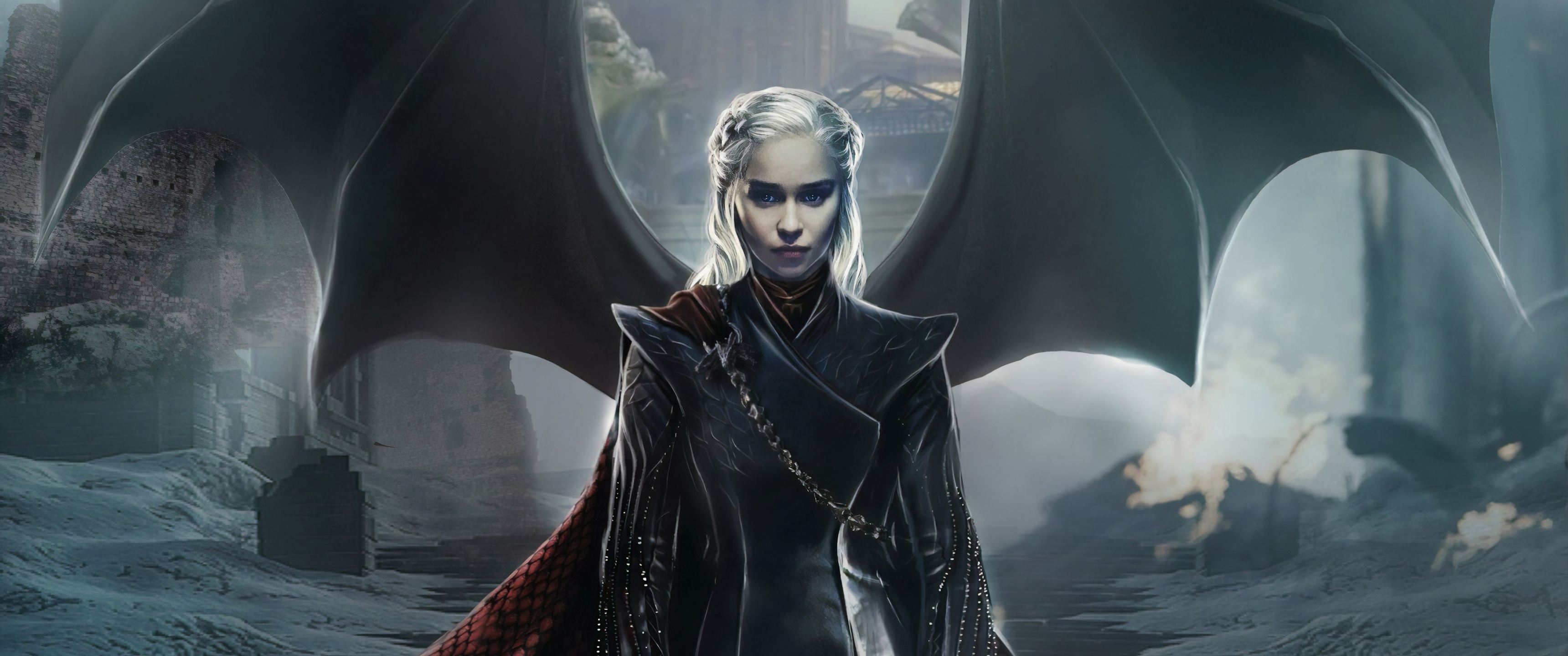 Daenerys Targaryen Wallpaper 4K, Emilia Clarke, Game of Thrones