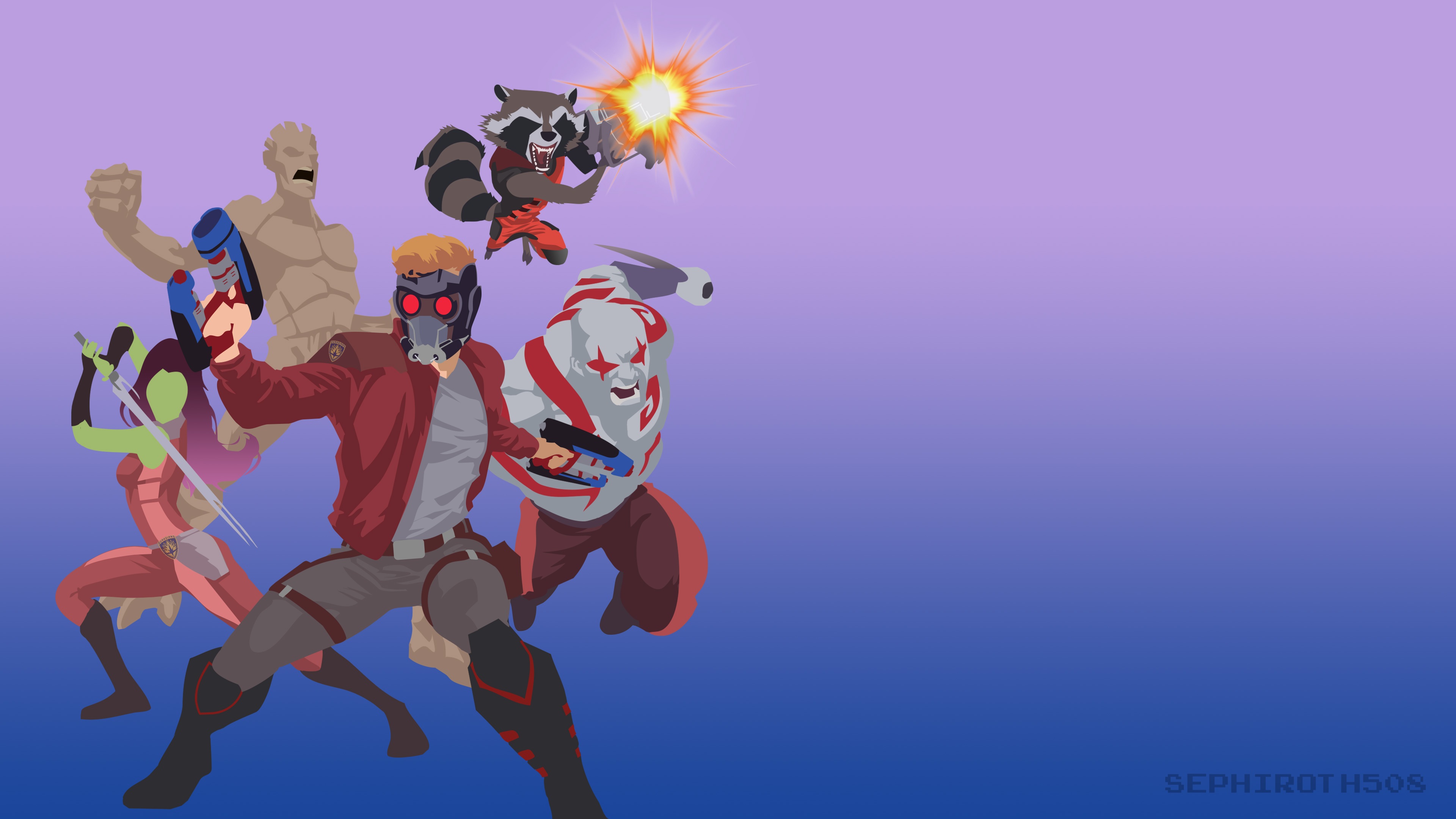 Wallpaper 4k Guardians Of The Galaxy Minimalism 4k Wallpaper