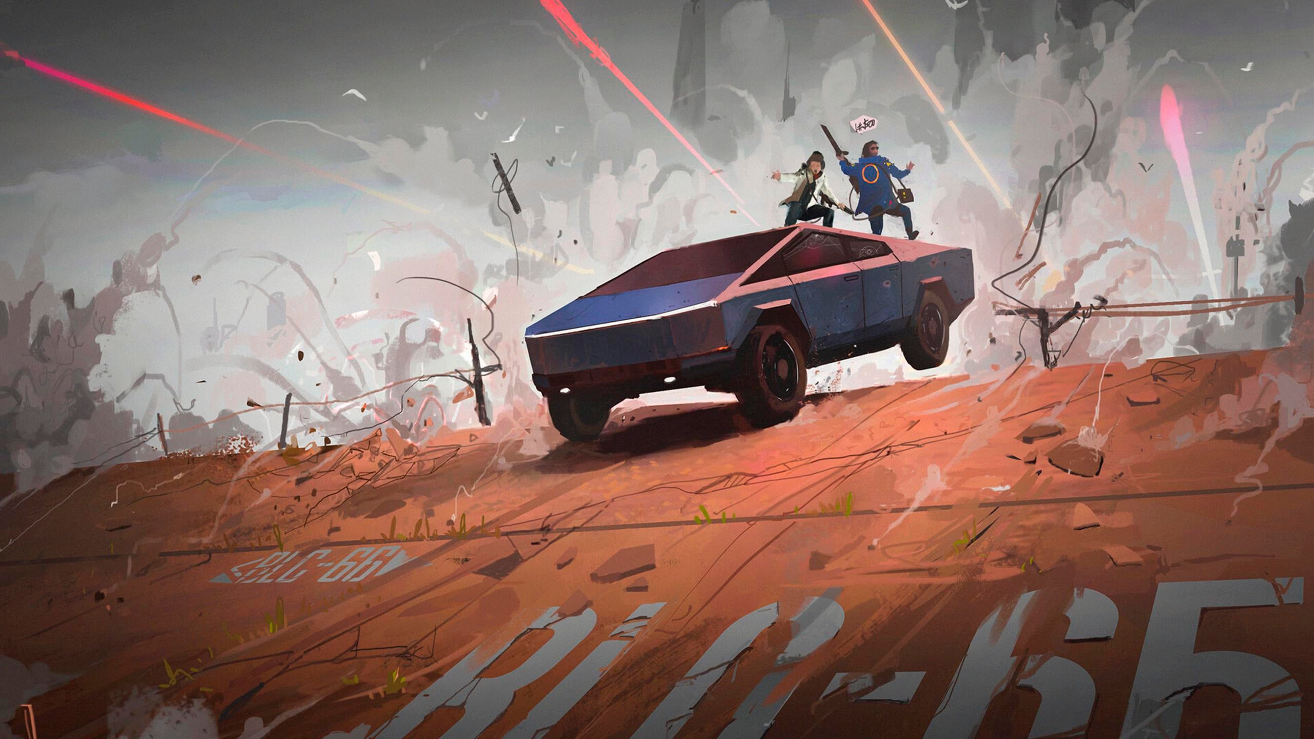 Cybertruck 4K wallpaper for your desktop or mobile screen free and easy to download