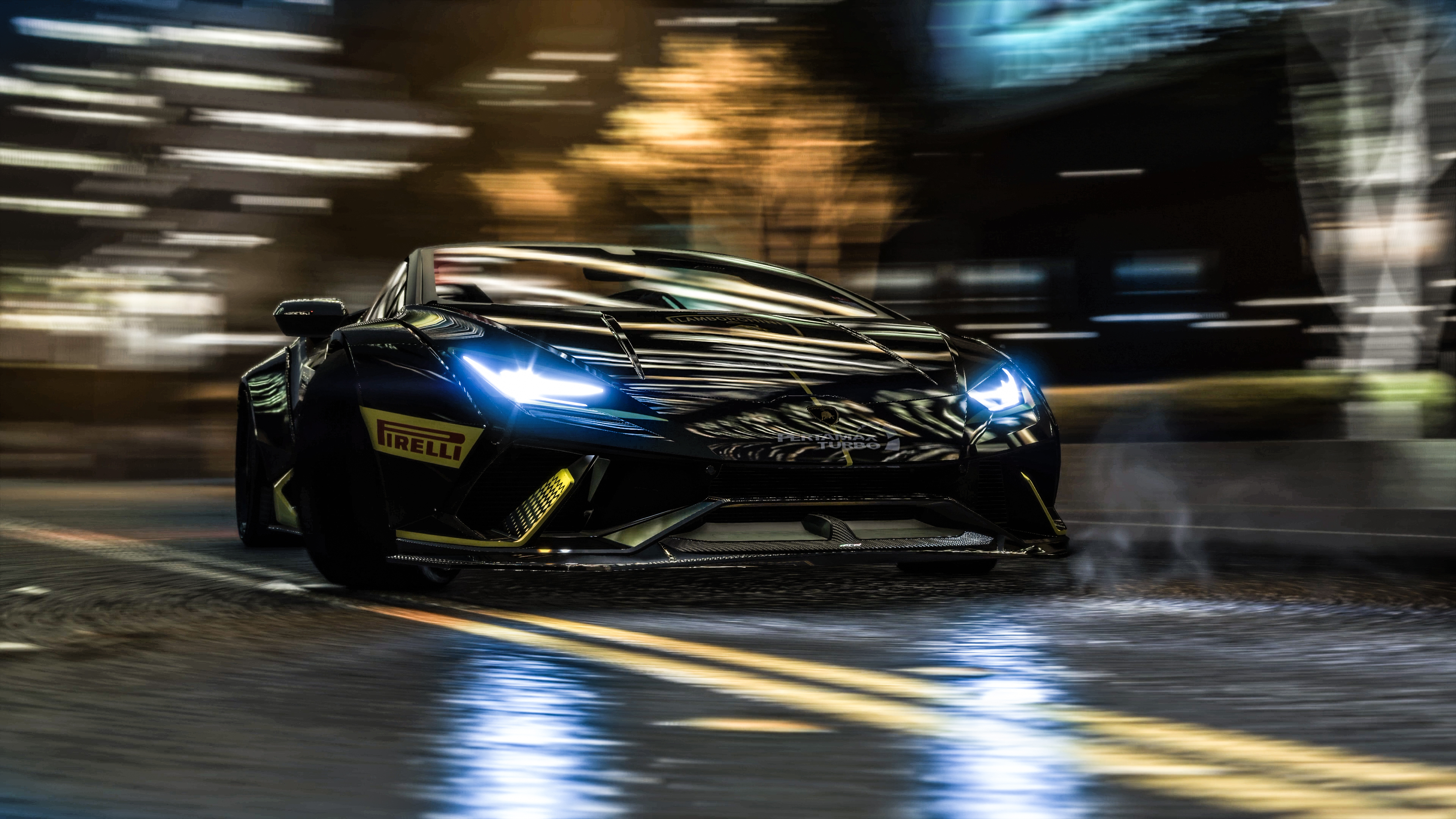 Wallpaper 4k GTA V Lamborghini In Motion 4k Wallpaper