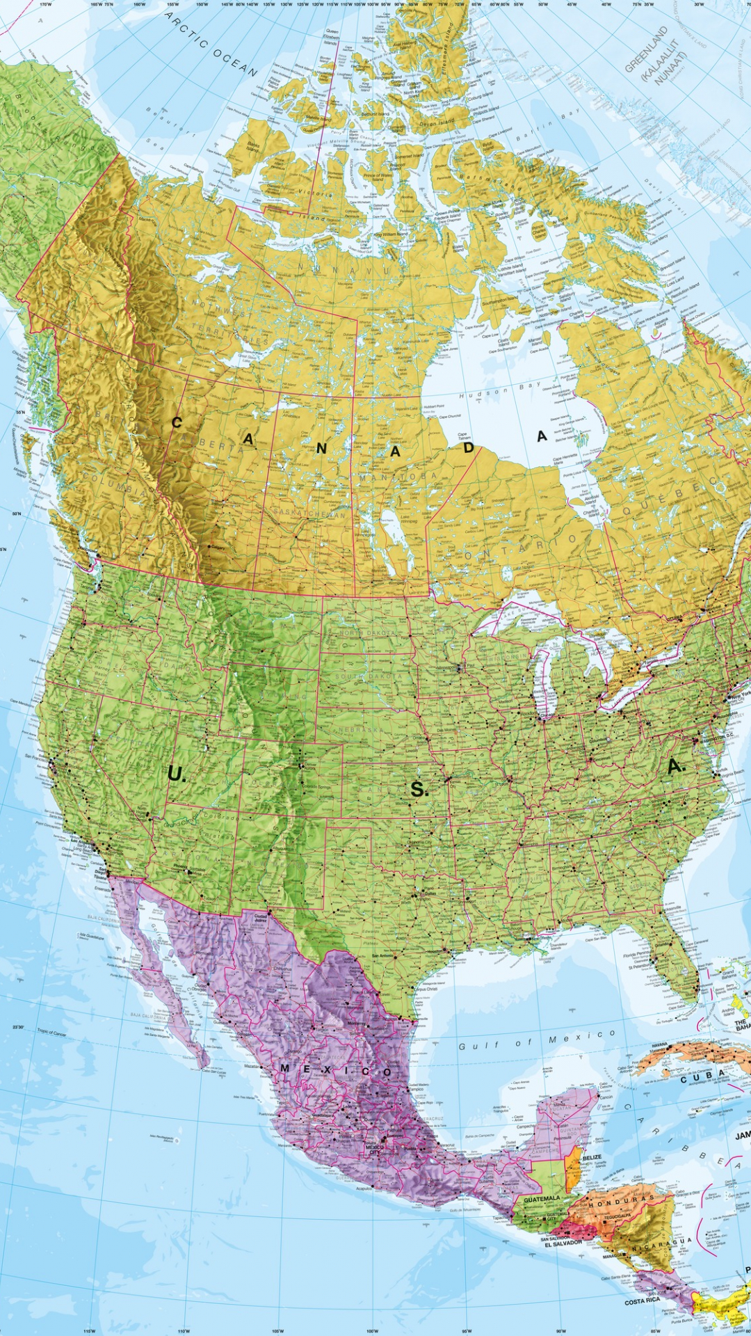 USA Map Wallpaper USA