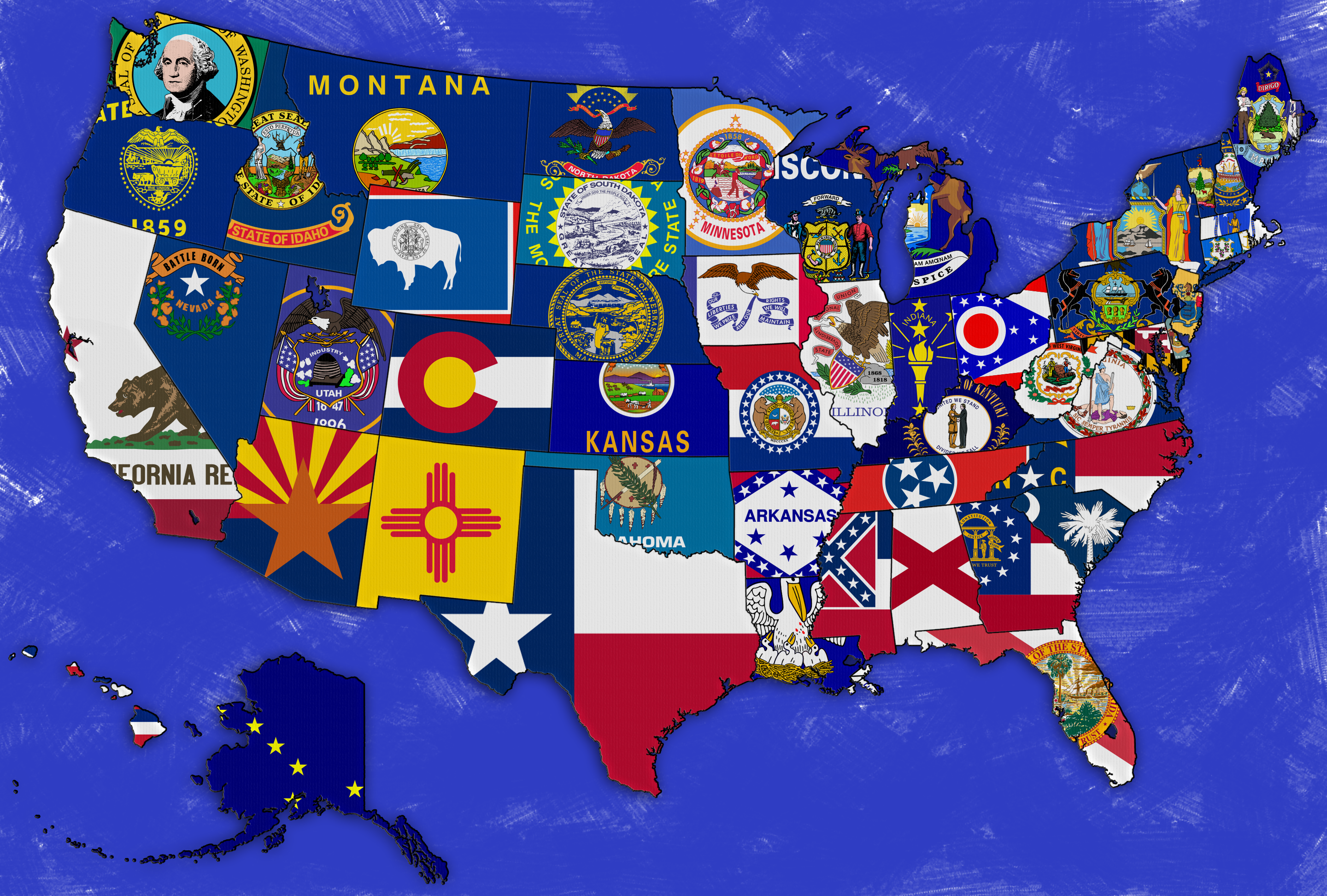 United States Map Wallpaper