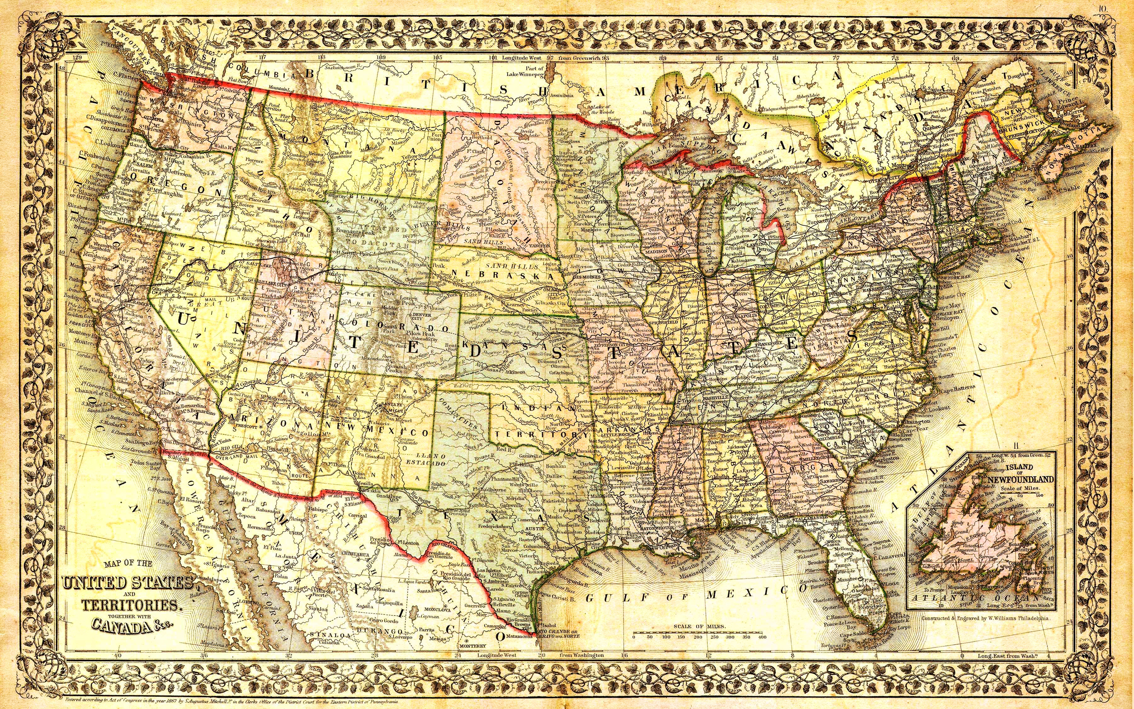 Download wallpaper old american map, 4k, USA map, old paper texture, US map, artwork, map of USA, Paper USA Map, american map, United States of America for desktop with resolution 3840x2400. High