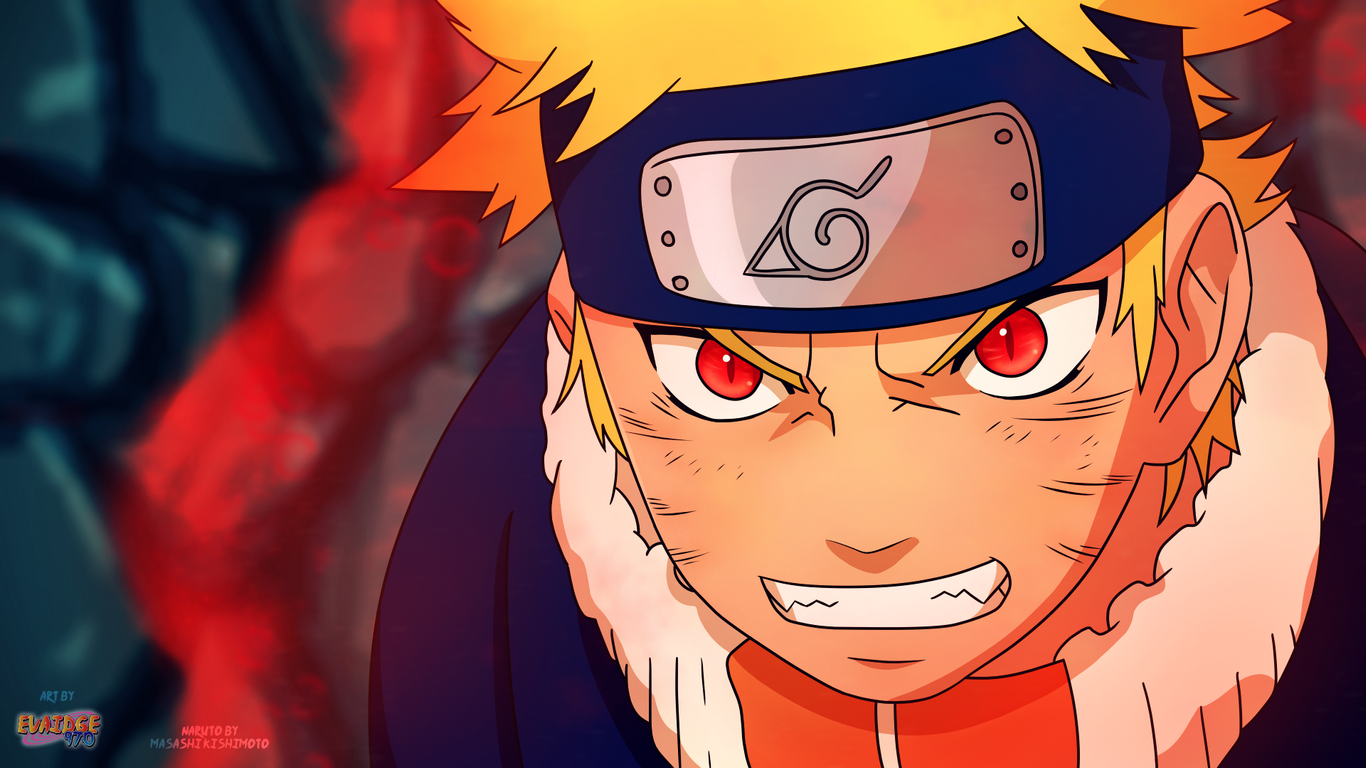 Wallpaper / Uzumaki Naruto, Kyuubi, red eyes, anime boys, anime, face free download