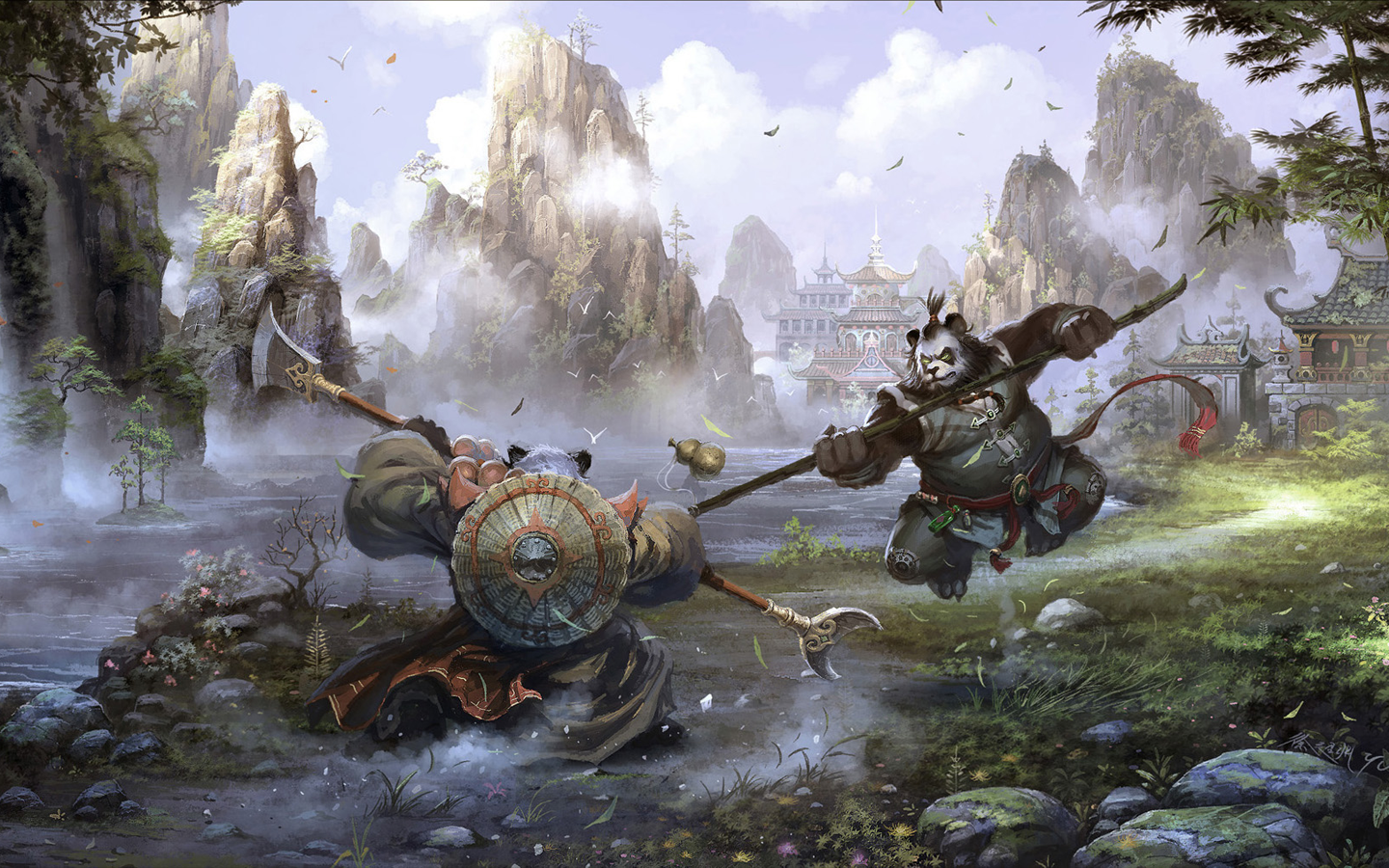 1920x1080 world of warcraft world of warcraft mists of pandaria monk pandaren video games blizzard entertainment pc gaming wallpaper JPG 49 kB Gallery HD Wallpaper