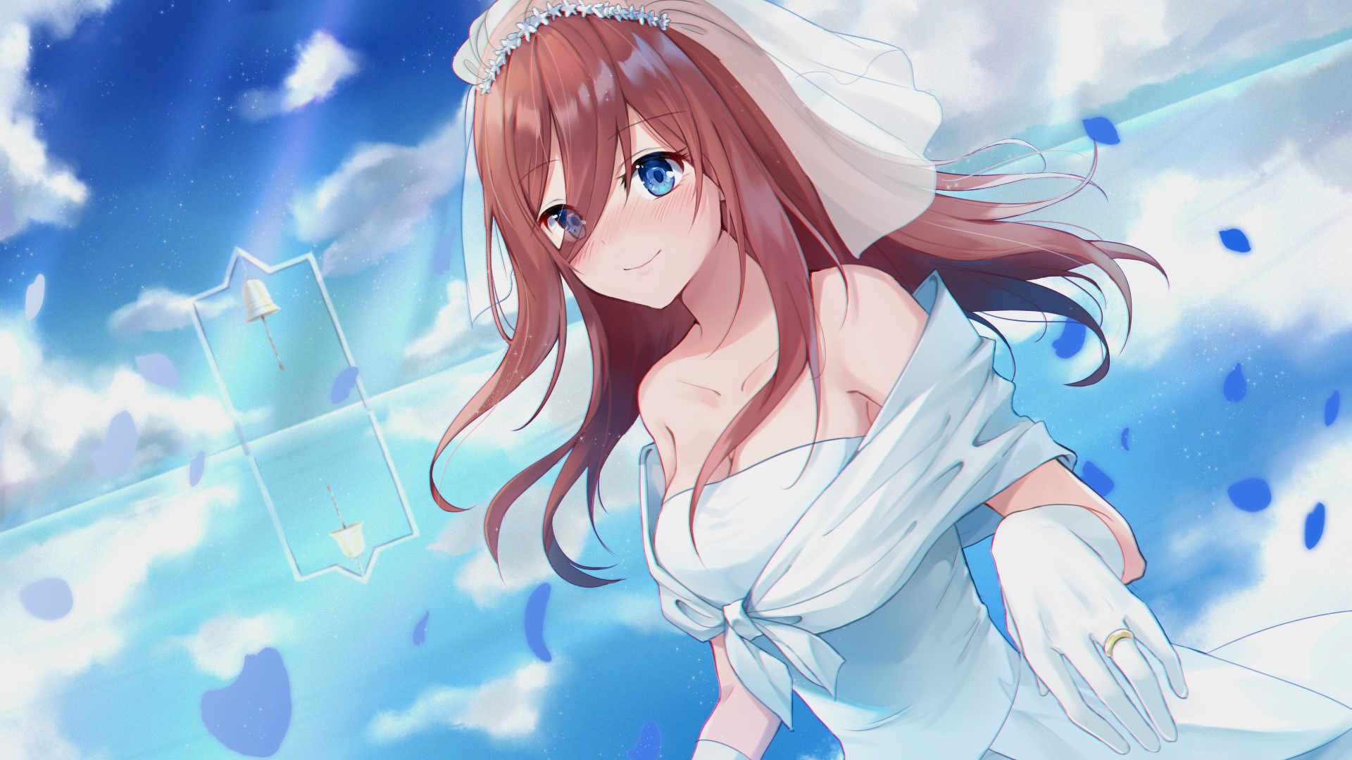 Anime Girls, 5 Toubun No Hanayome, Anime, Wedding Dress Gallery HD Wallpaper