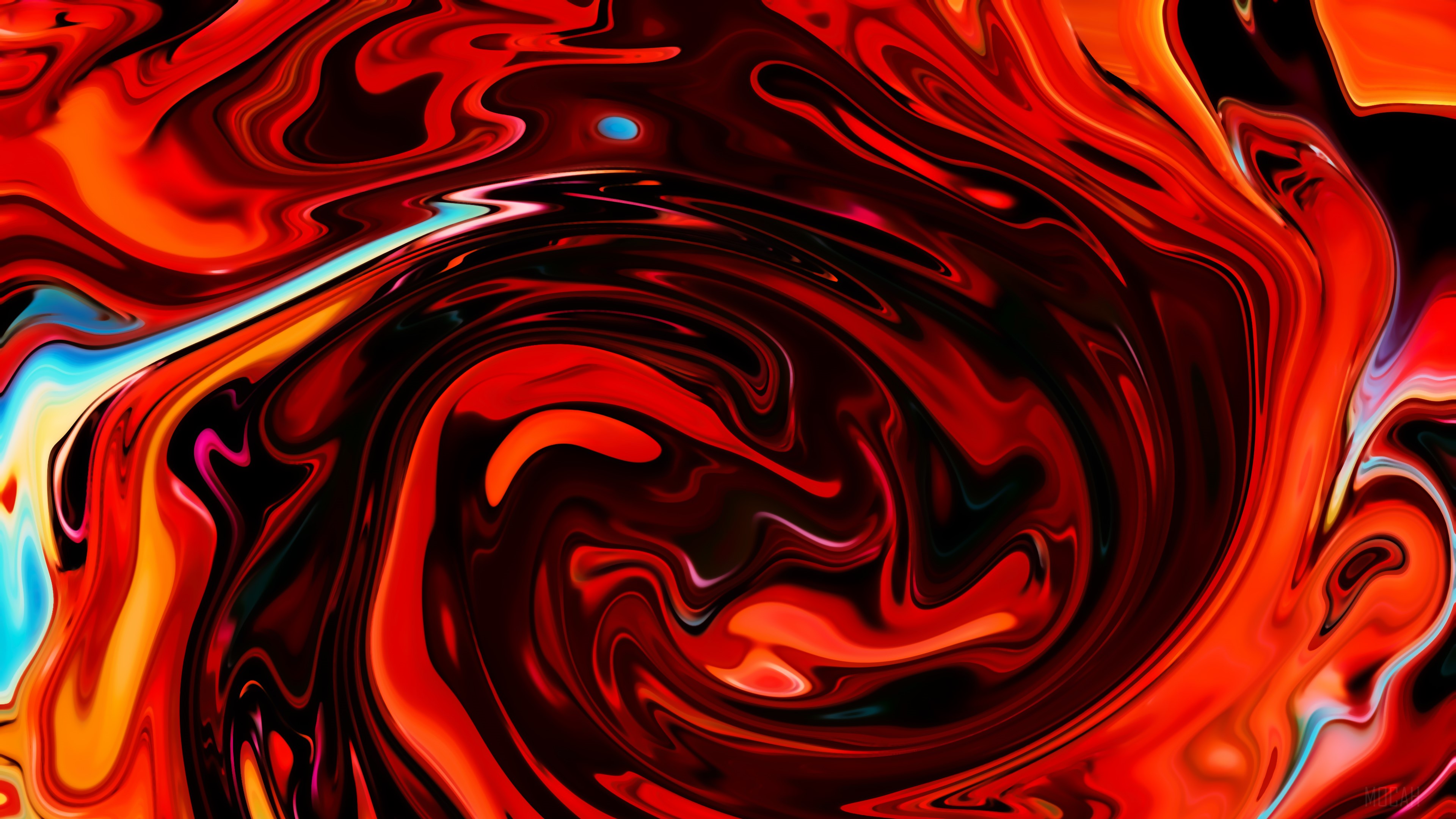 Red Swirl Float Abstract 4k Gallery HD Wallpaper