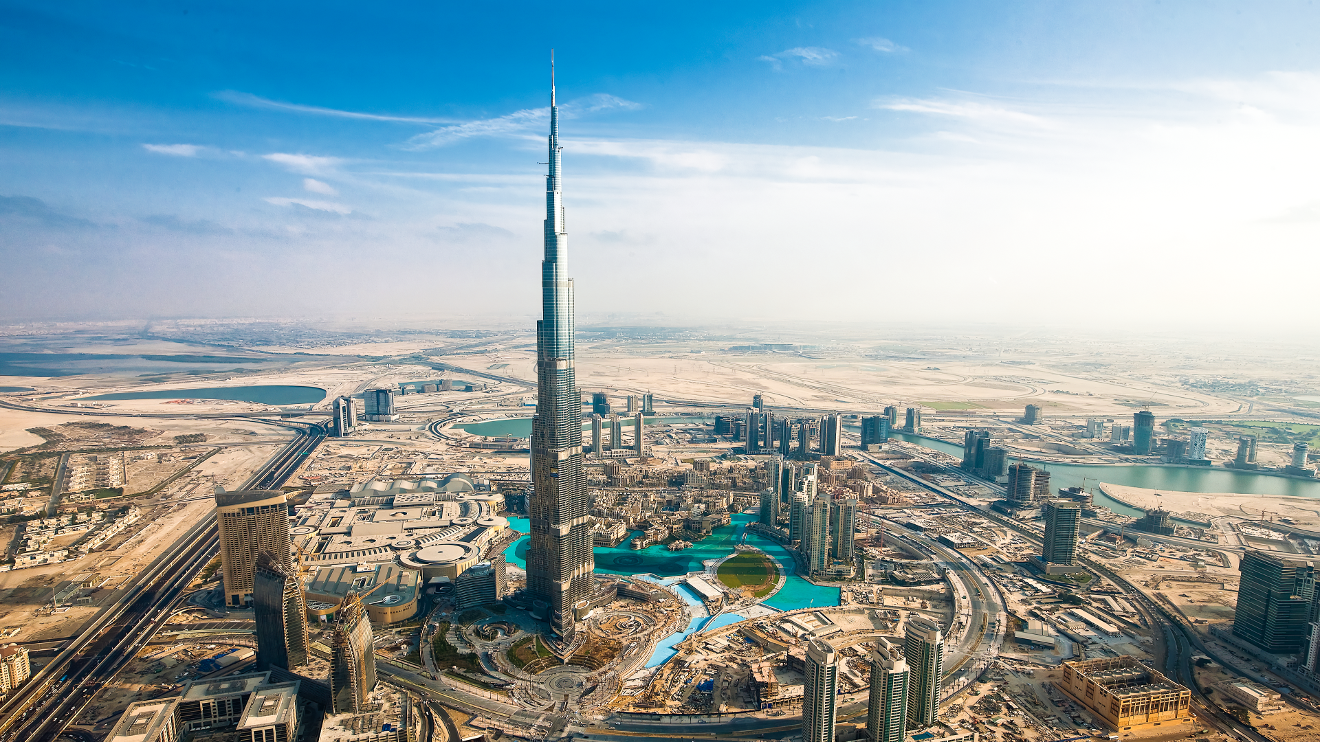 Dubai Skyscraper Aerial Ultra HD