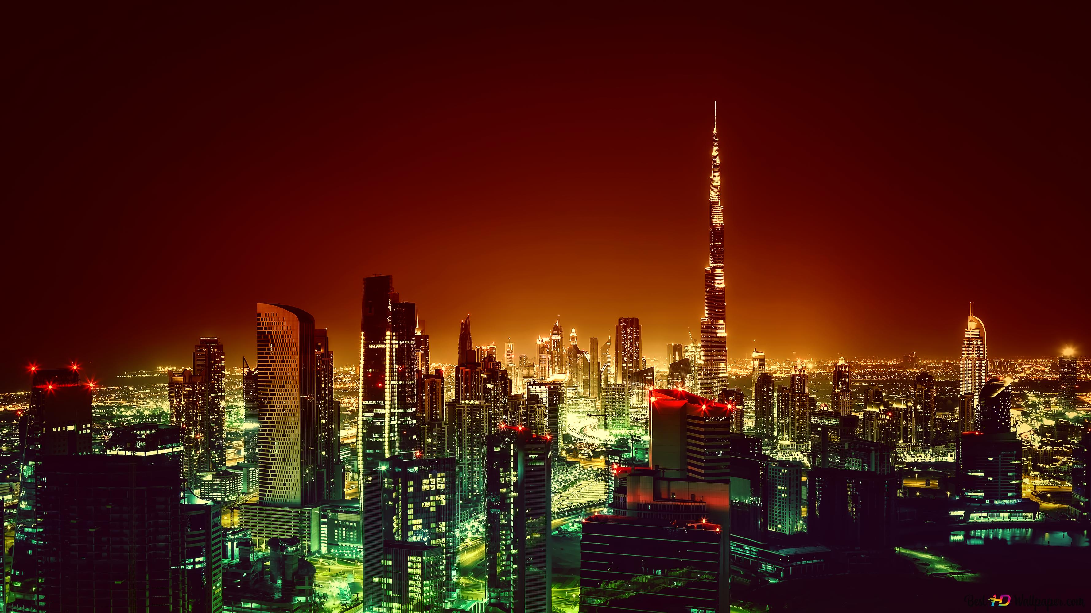Dubai's cityscape 4K wallpaper download