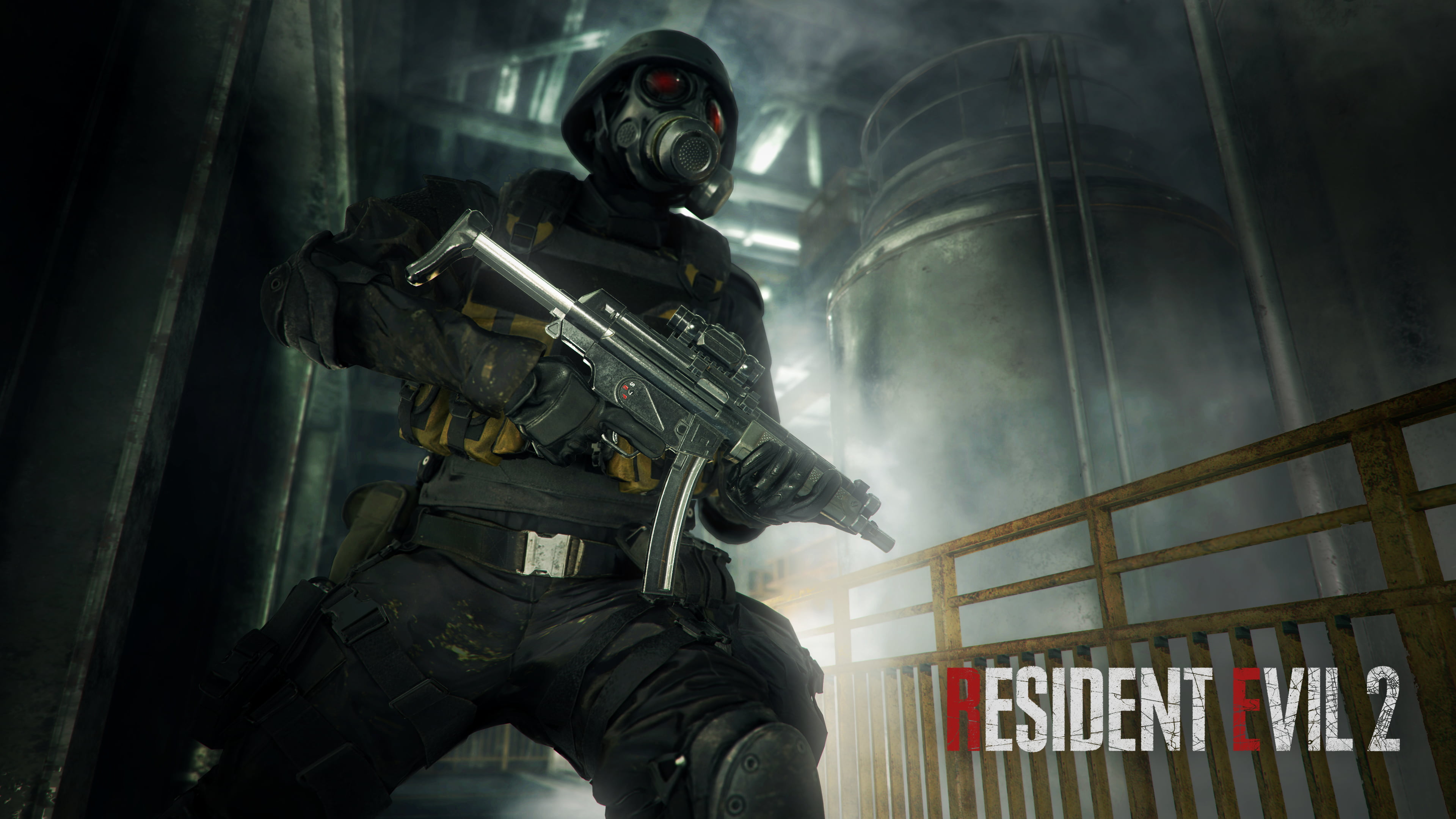 Wallpaper / horror, weapon, 4K, Resident Evil 2 Remake, Resident Evil, Capcom free download