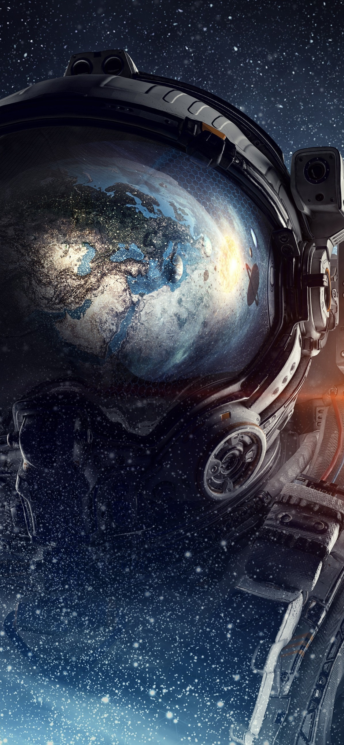 Download wallpaper 1125x2436 fantasy, astronaut, space, iphone x, 1125x2436 HD background, 8388