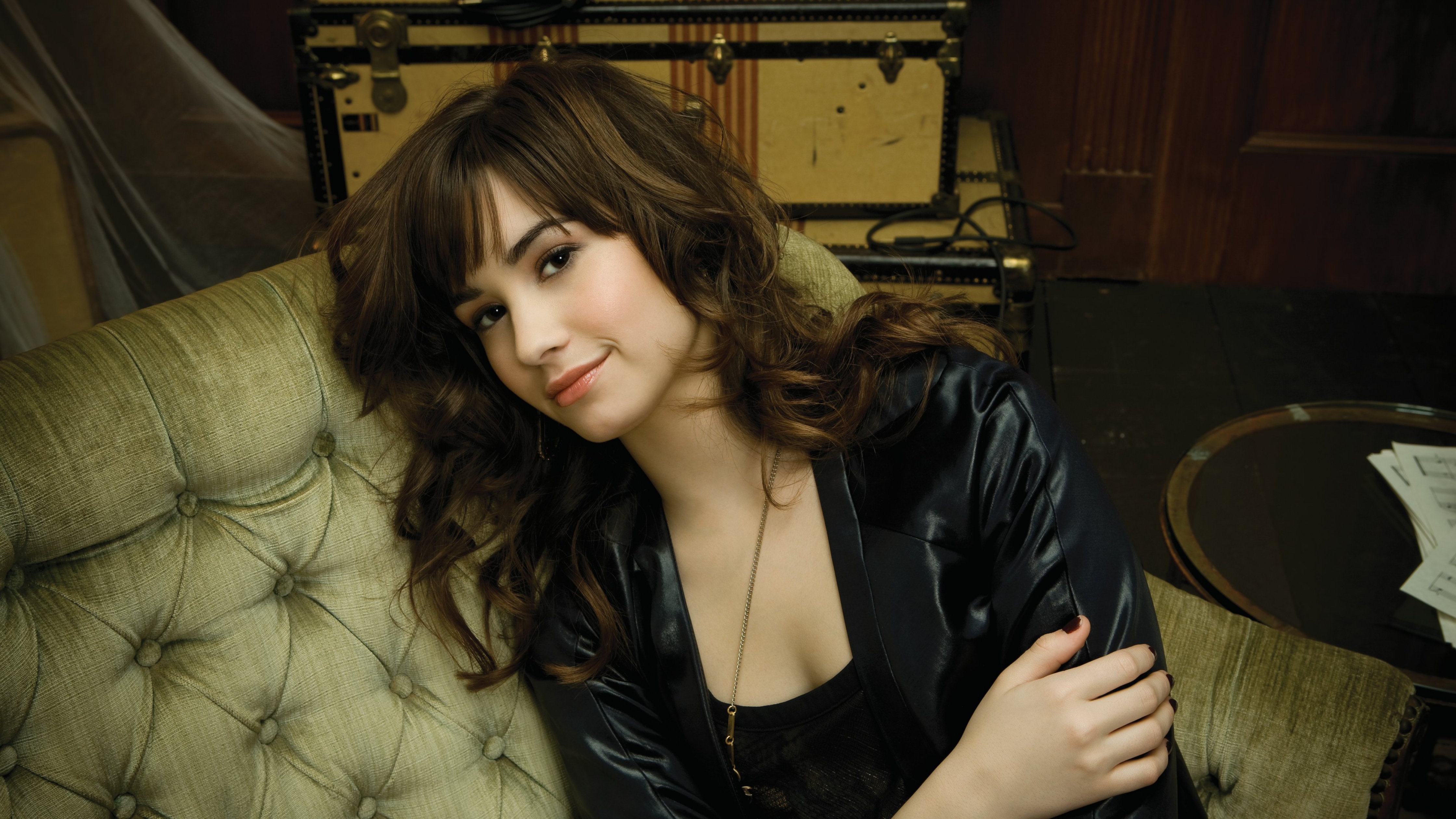 Demi Lovato Wallpaper 4K, Smiling, American singer