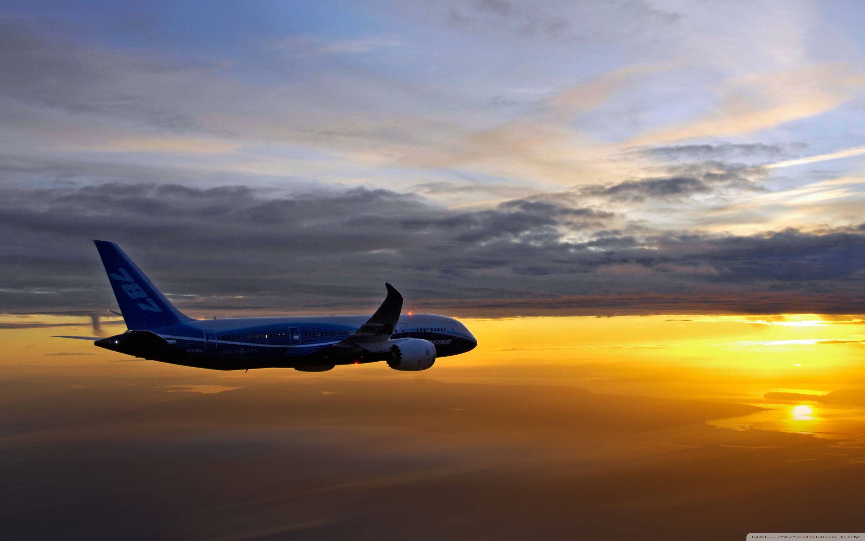 Boeing 787 Aerial Ultra HD Desktop Background Wallpaper for 4K UHD TV, Multi Display, Dual Monitor, Tablet