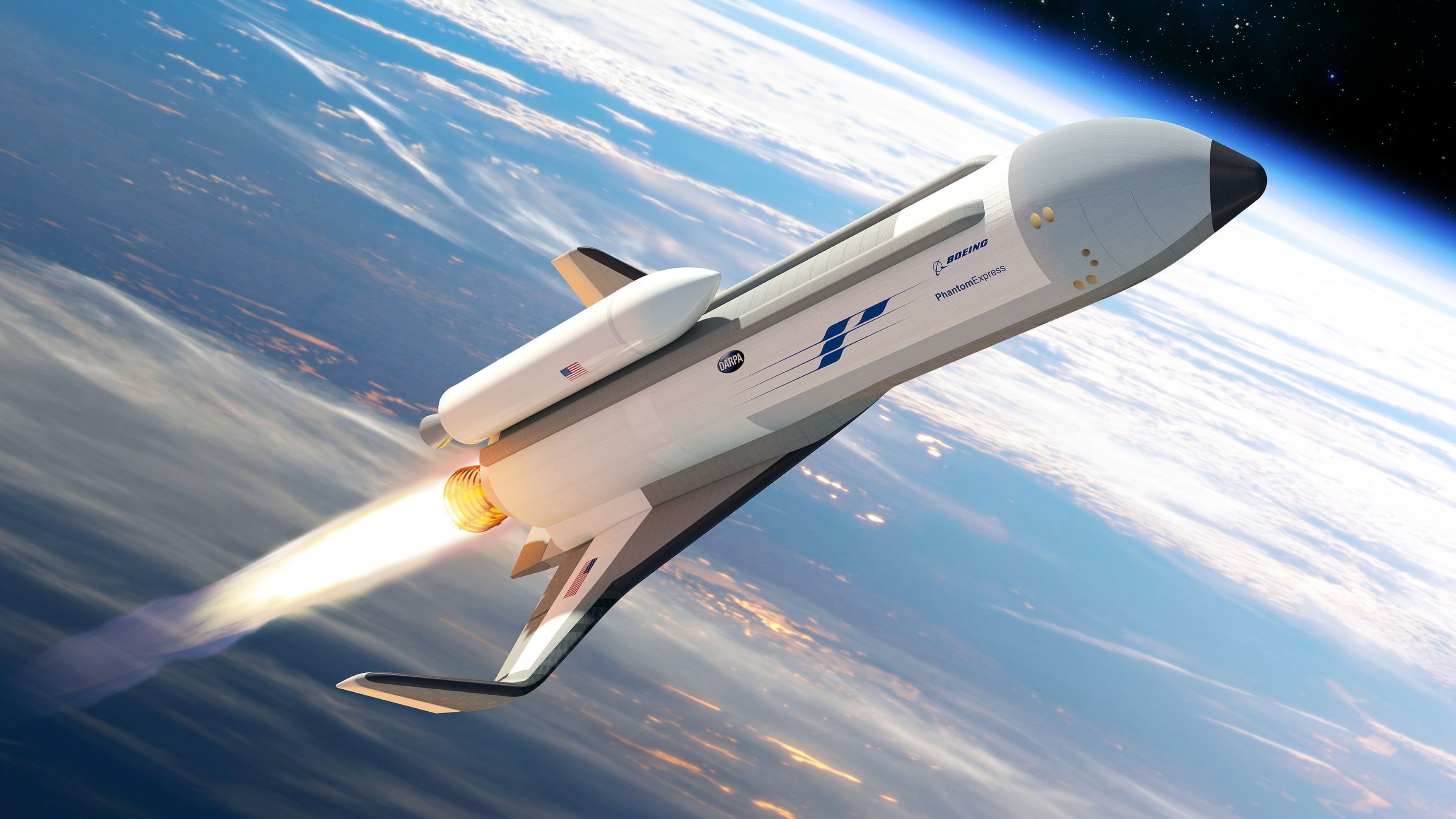 Wallpaper Boeing Phantom Express, 4k, space, Space