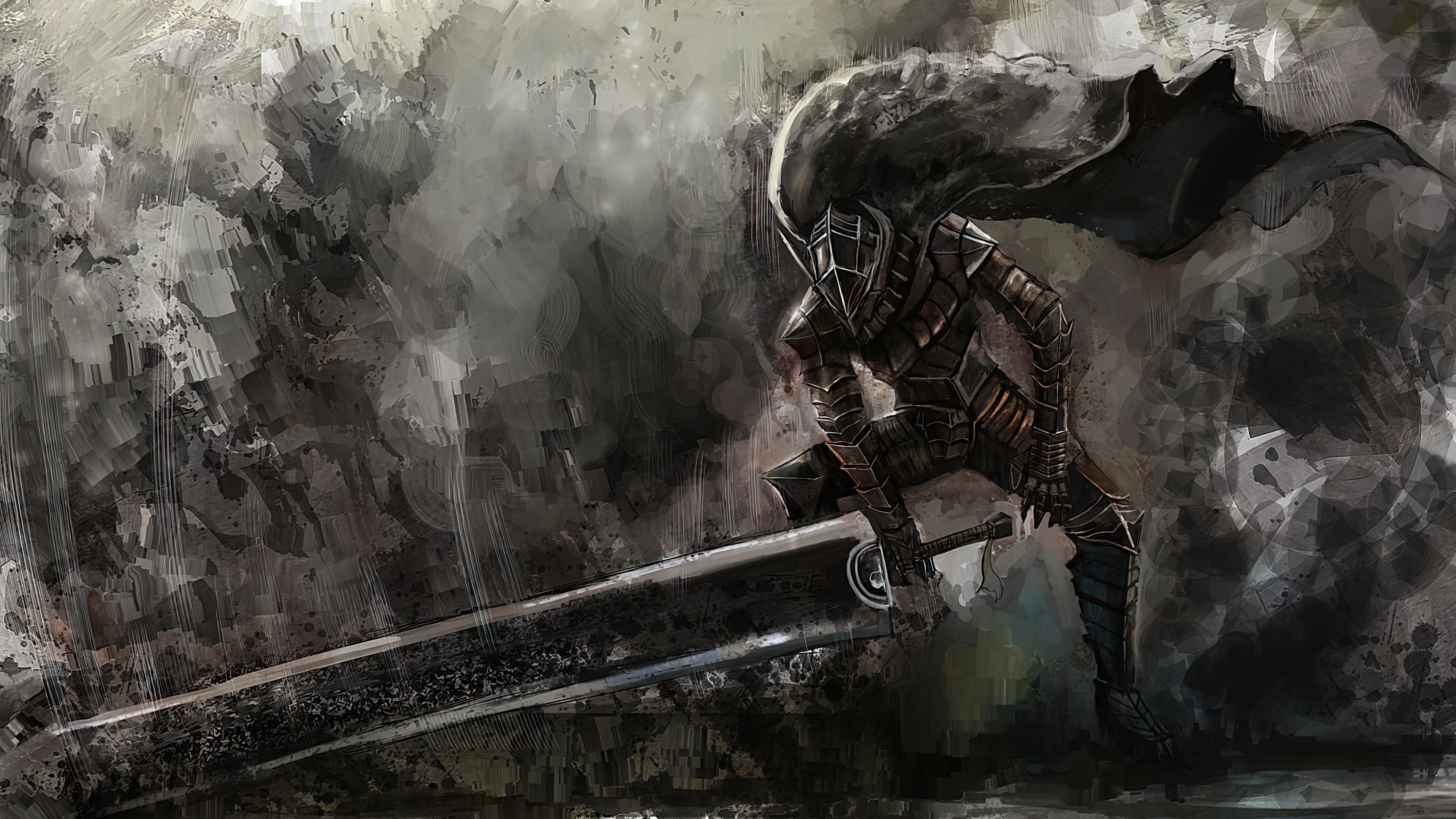 berserk, guts, sword, armor, 4k Gallery HD Wallpaper