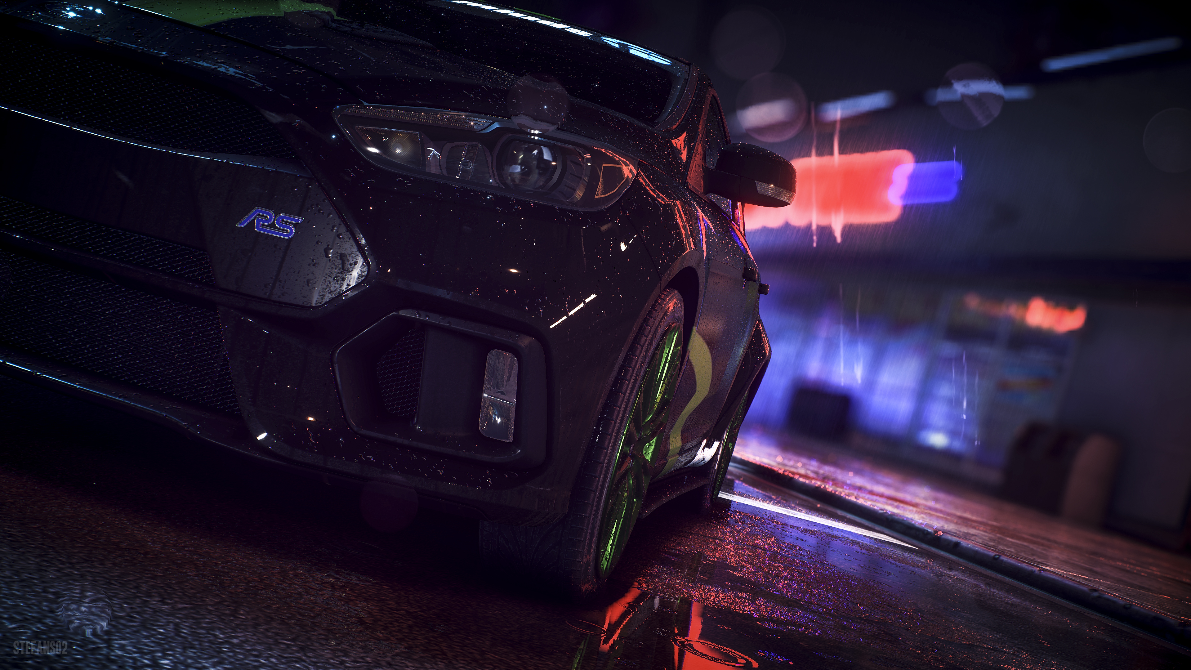 4K Ford Focus RS Wallpaper and Background Image