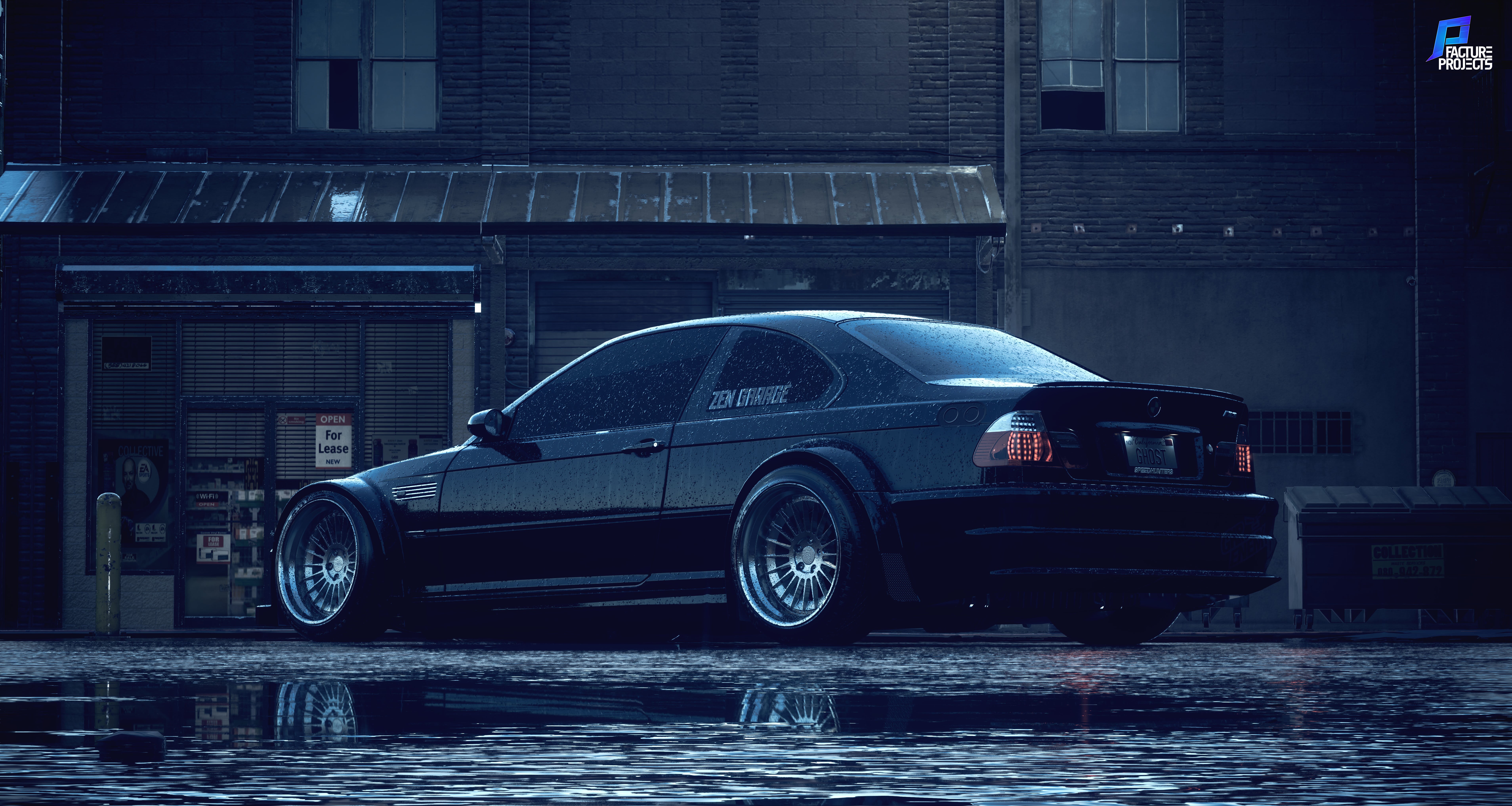 Wallpaper / BMW M3 E46, black, NFS 2015, Need for Speed, black cars, 5K, BMW free download
