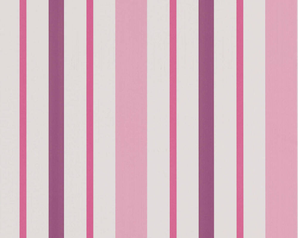 A.S. Création Wallpaper «Stripes, Pink, Purple, White» 898319