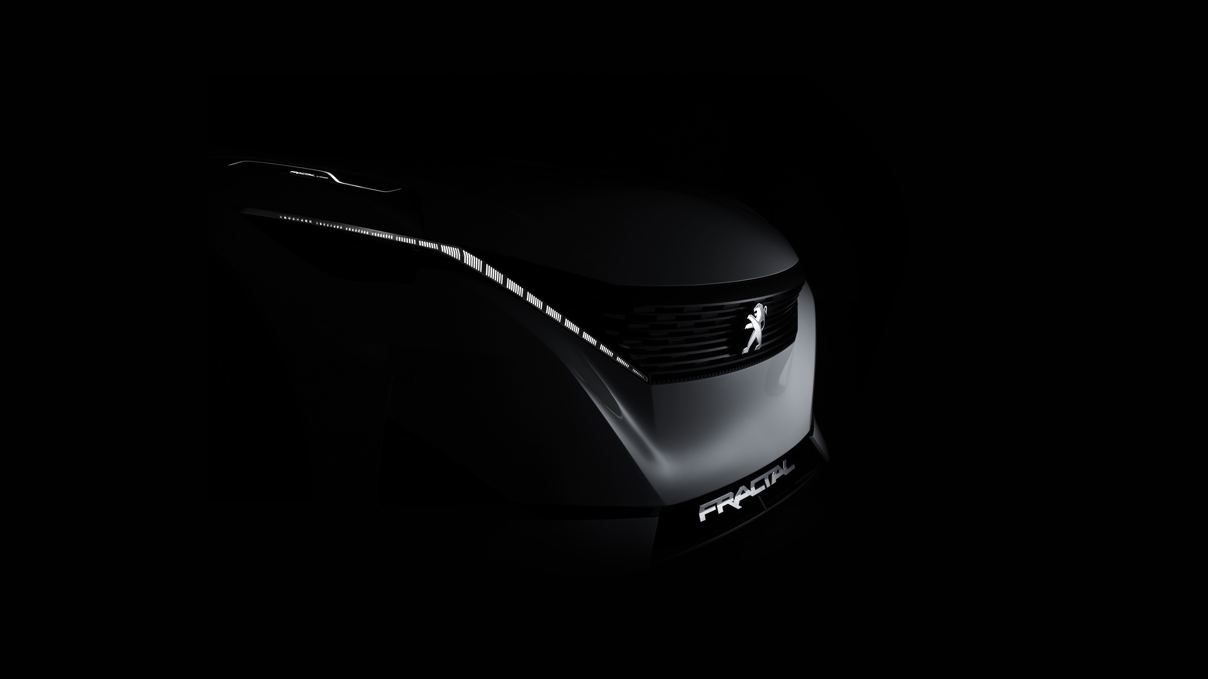 Peugeot Dark Car Logo Art Illustration