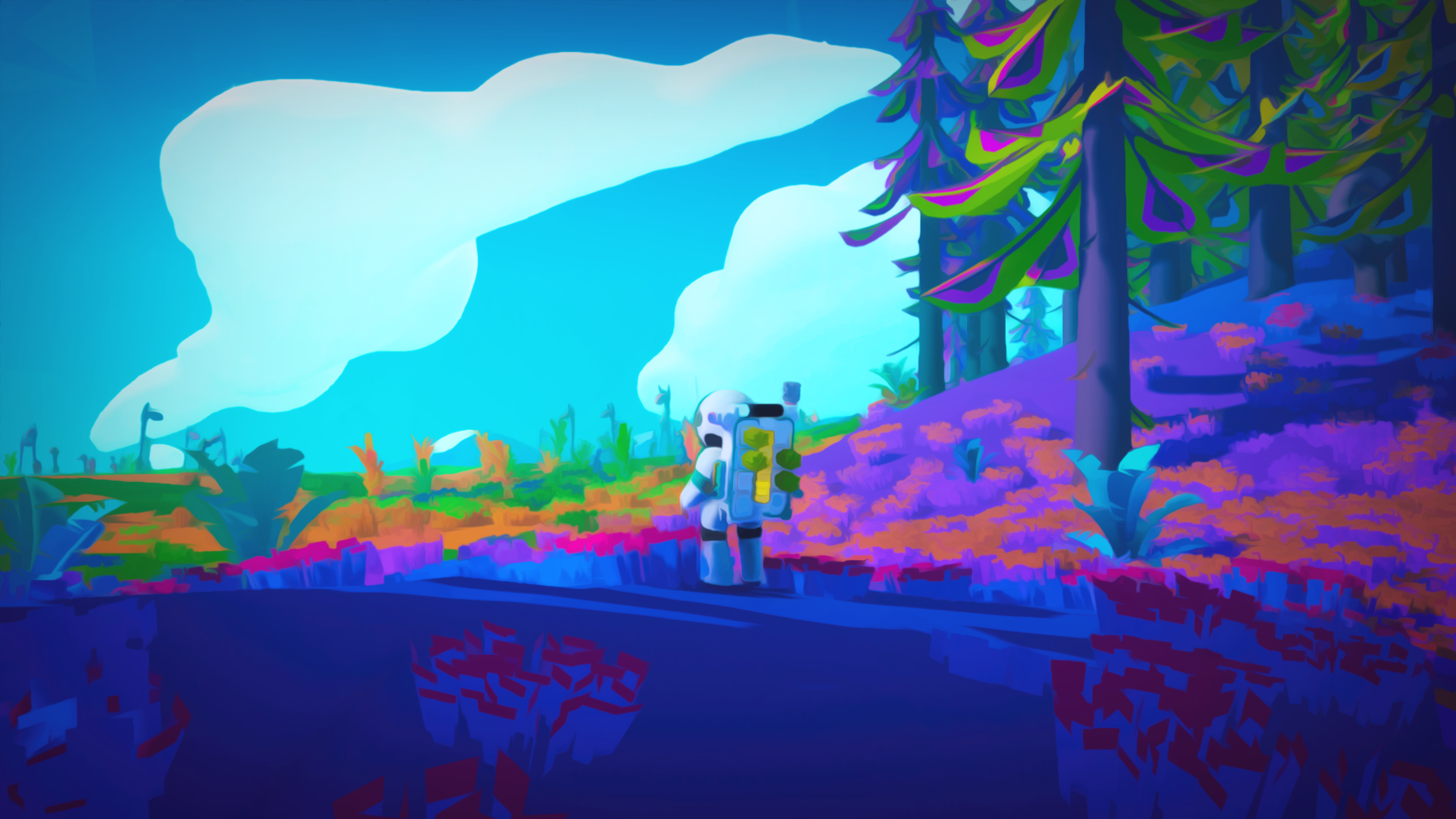 4k Oil painting wallpaper