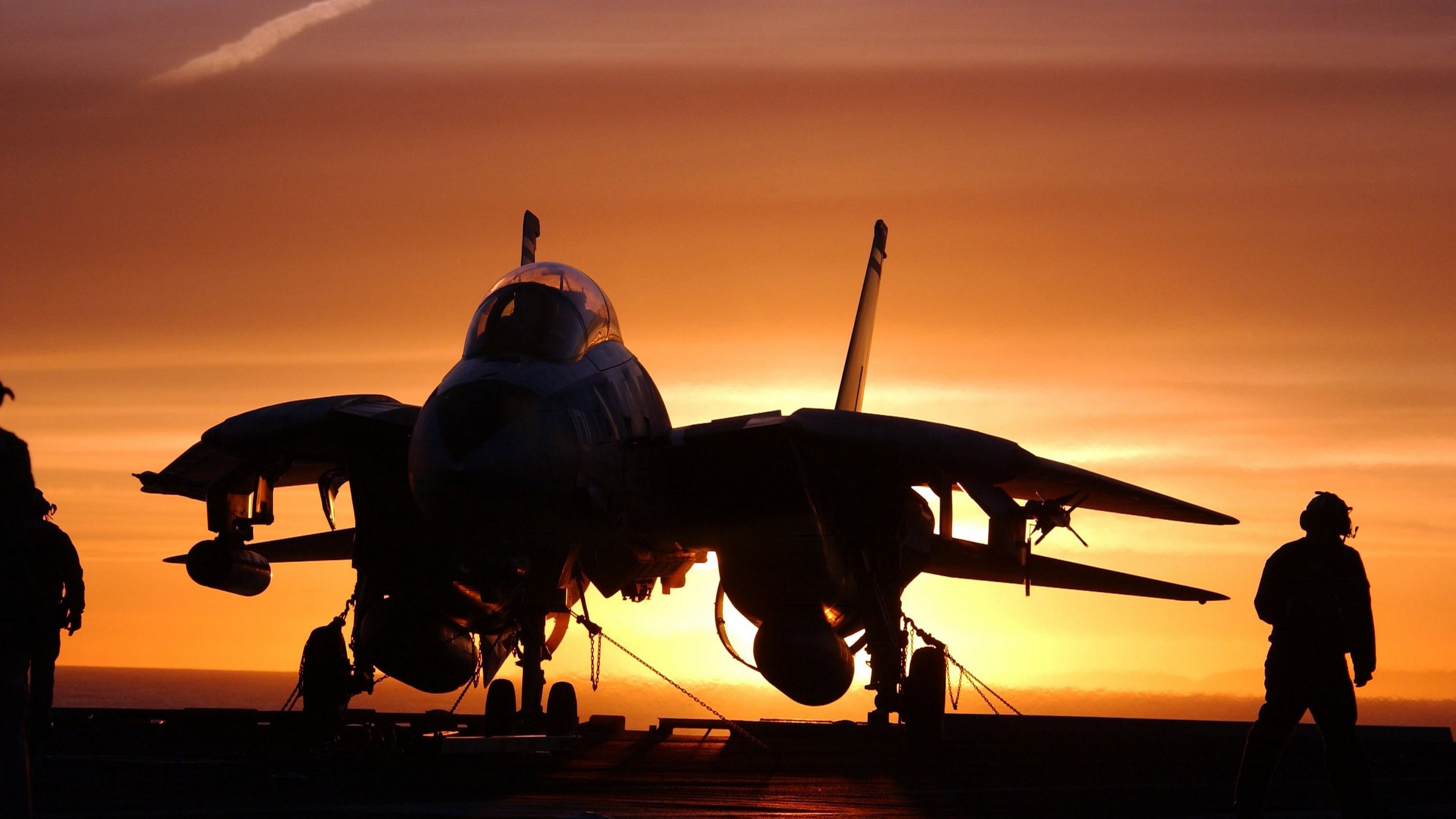 Wallpaper / military jet fighter aircraft carrier sundown 4k wallpaper free download