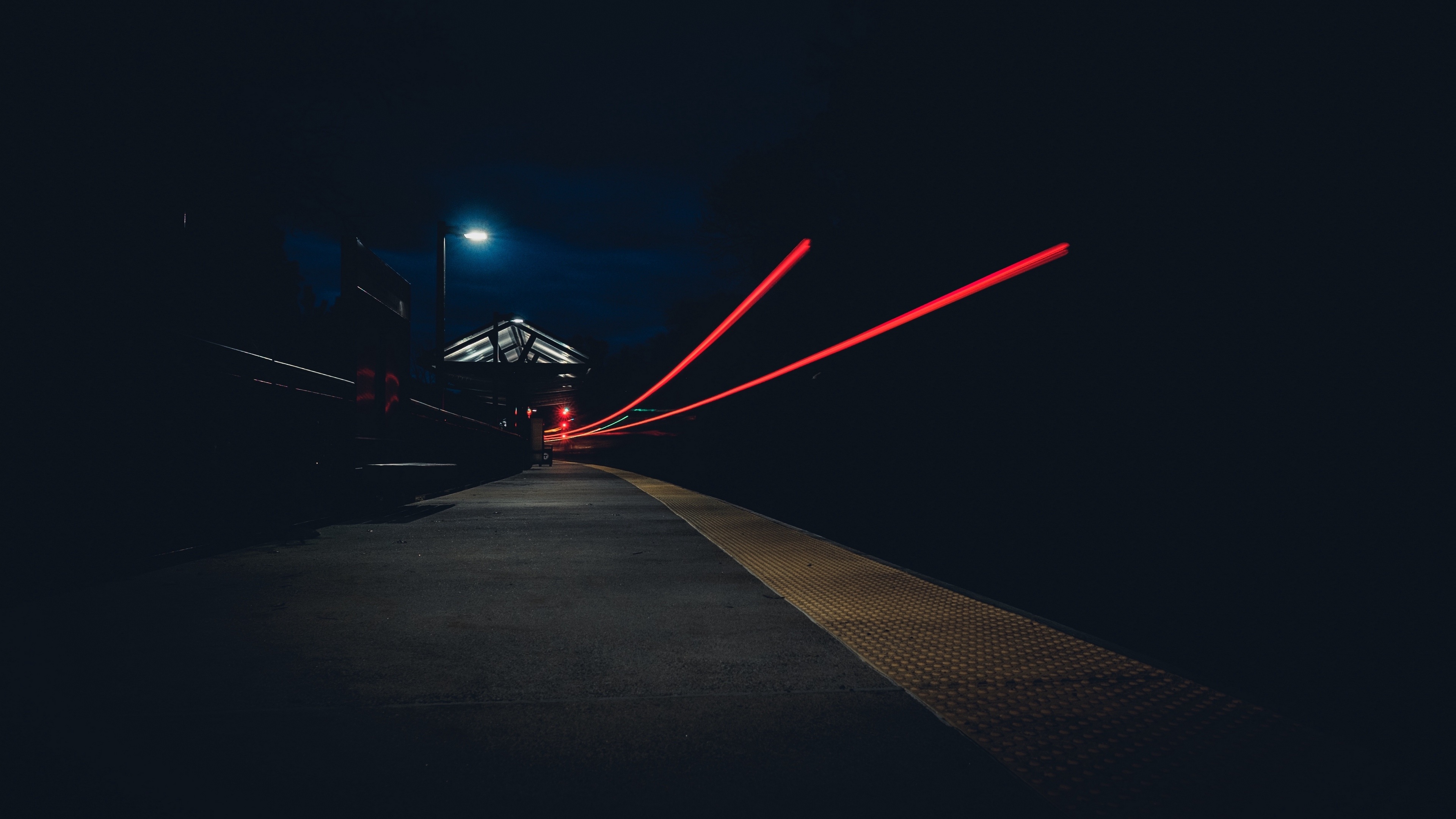 Wallpaper 4k street, light, night 4k Wallpaper