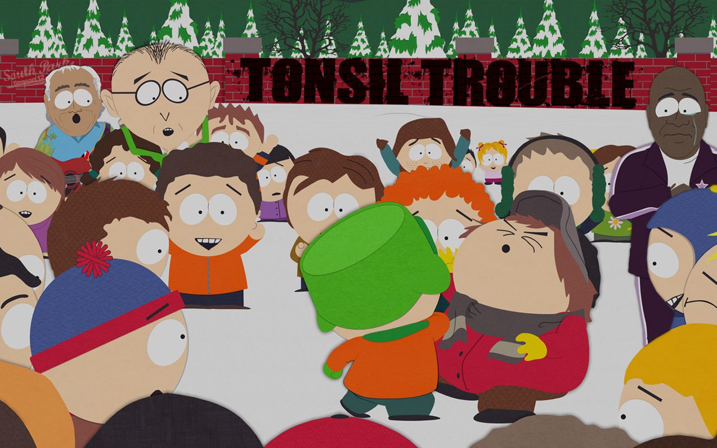 HD desktop wallpaper: South Park, Tv Show, Eric Cartman, Mr Mackey, Stan Marsh, Kyle Broflovski, Clyde Donovan, Craig Tucker download free picture