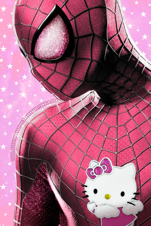 Kitty Spider Man. Superheroes Get A Hello Kitty Makeover, And The Results Are Amazing