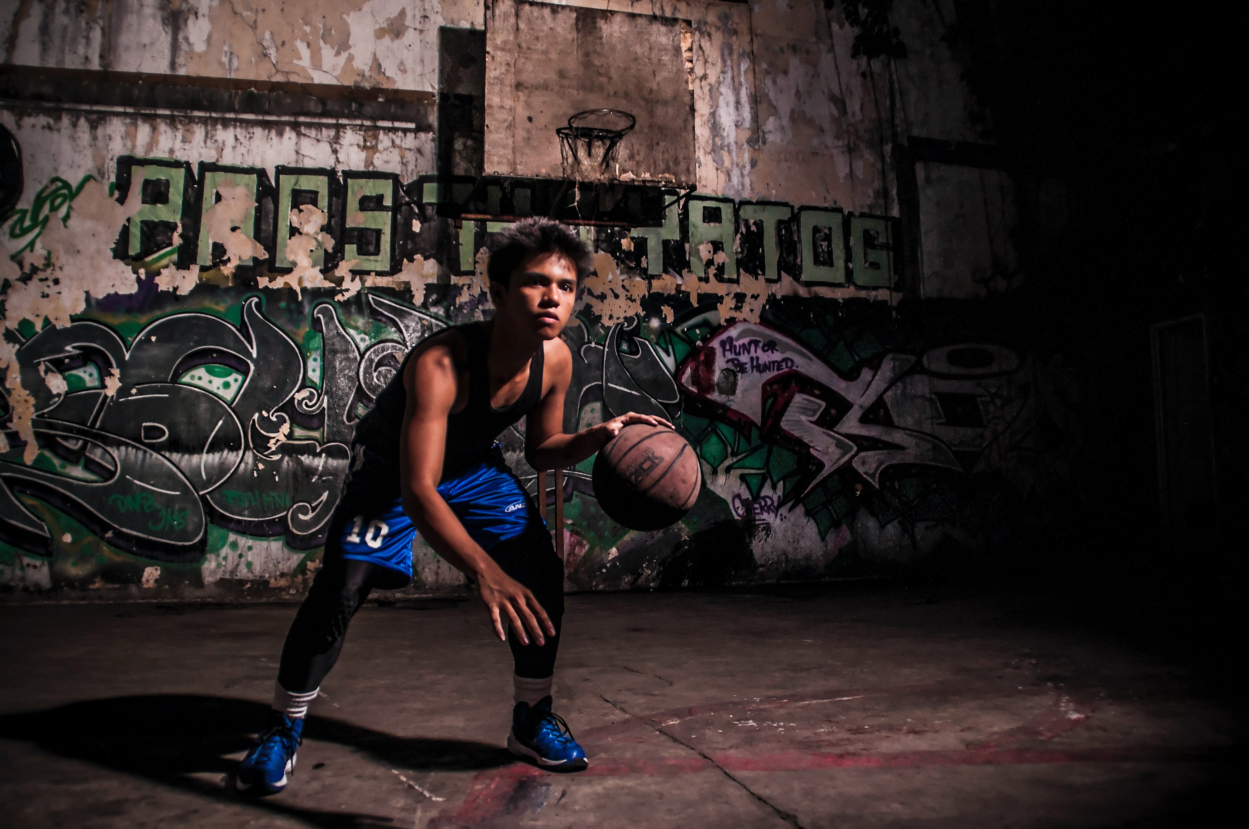 Basketball Player Dribbling the Ball · Free