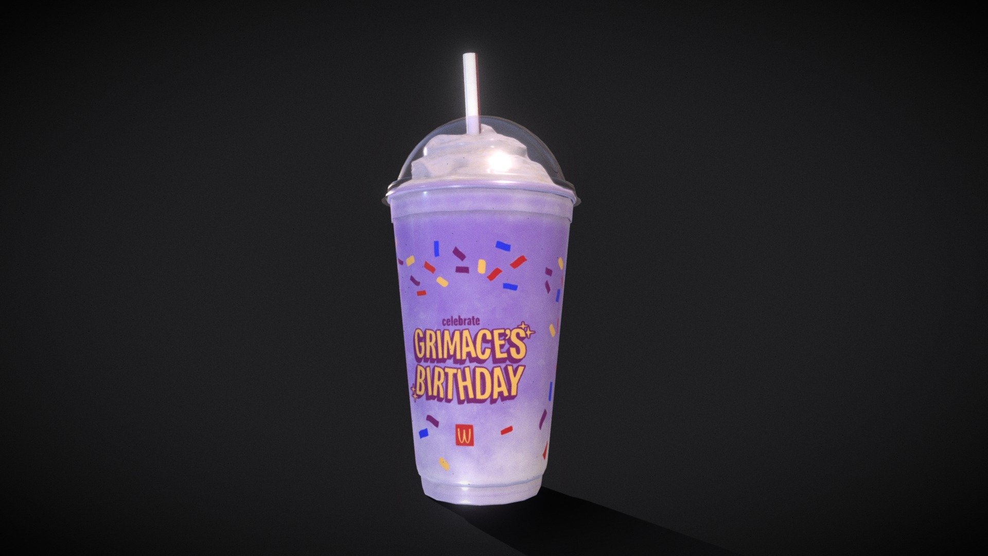 Grimace Birthday Shake *Parody* Free 3D model by vtoku [6589979]
