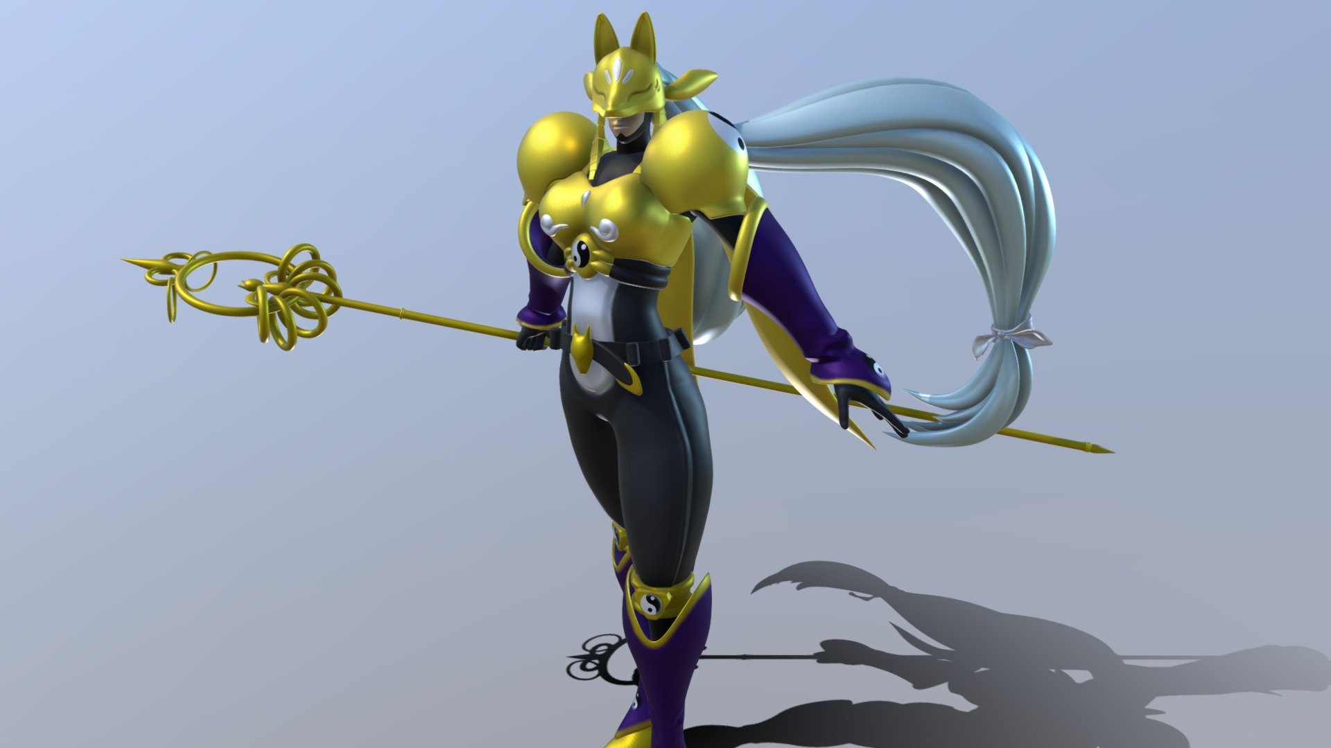 Digimon Sakuyamon model by kishi [82a156b]