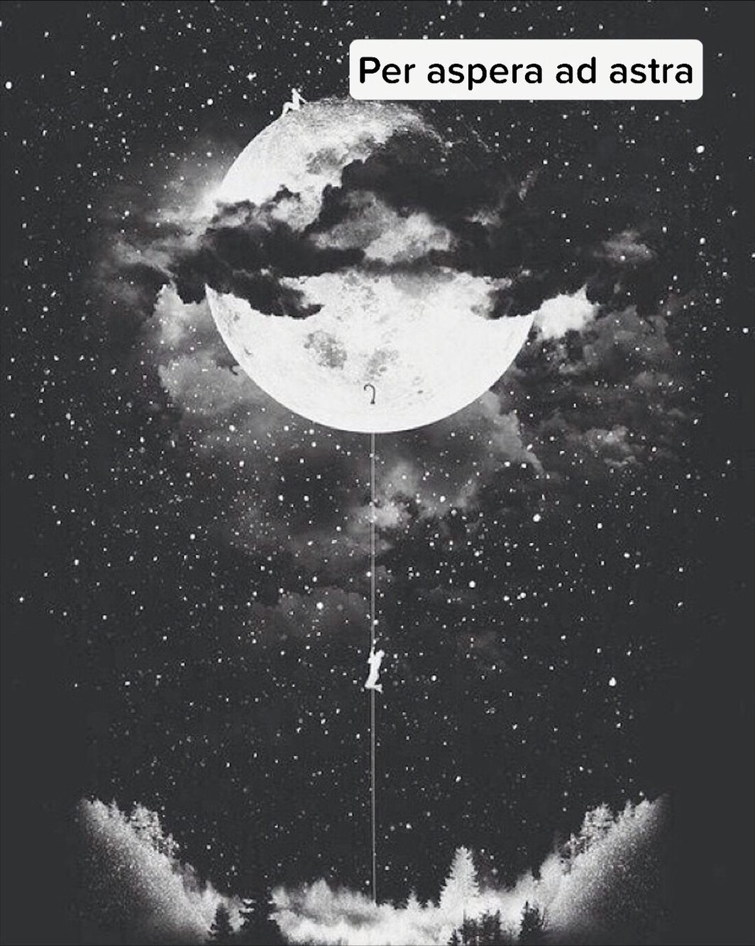 Per aspera ad astra. Climbing art, Moon art, Beautiful moon
