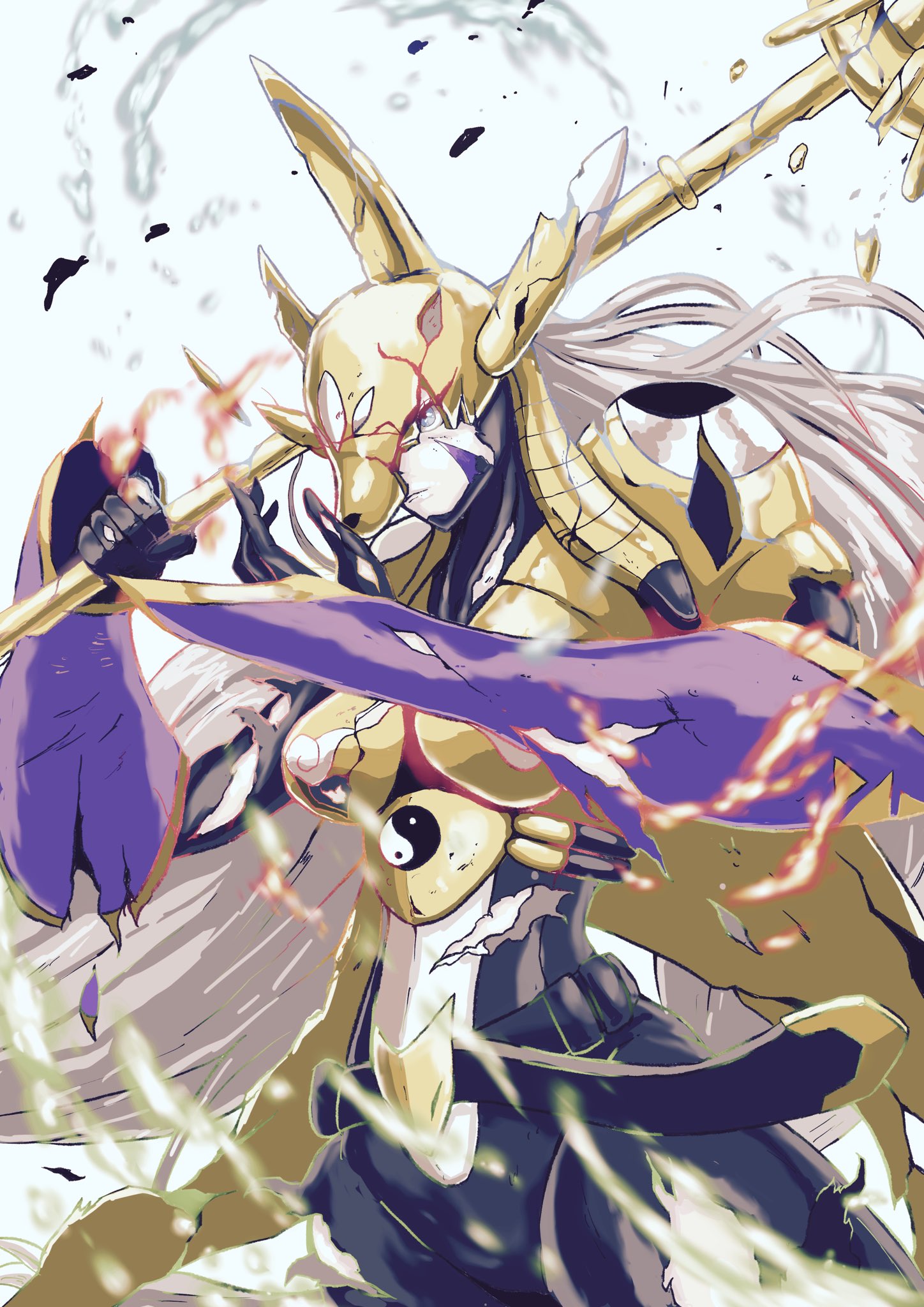 sakuyamon (digimon) drawn