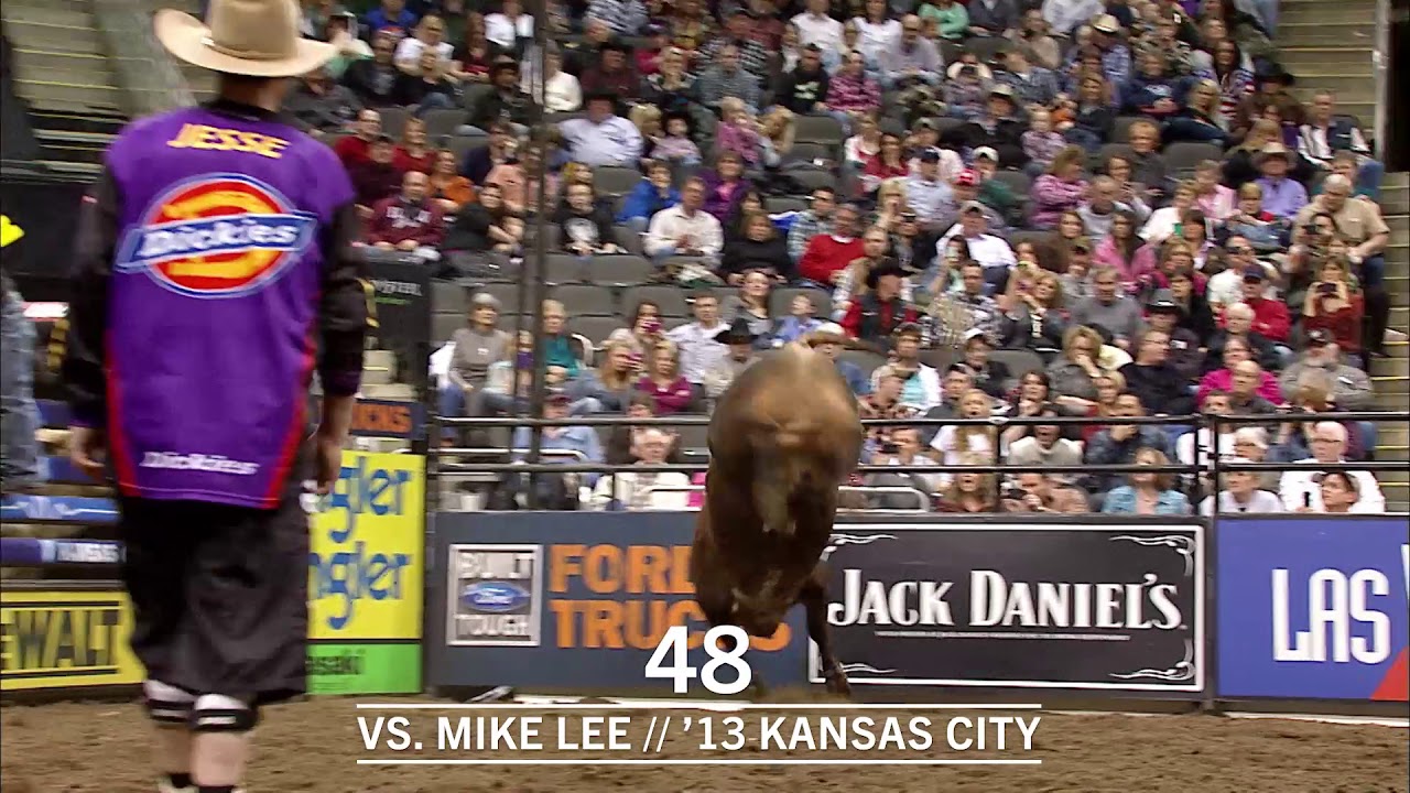 Historic Outs By 3x World Champion Bucking Bull Bushwacker