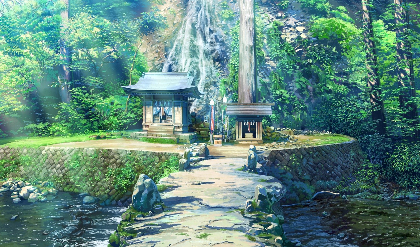 Japanese, rural, nature, anime Gallery HD Wallpaper