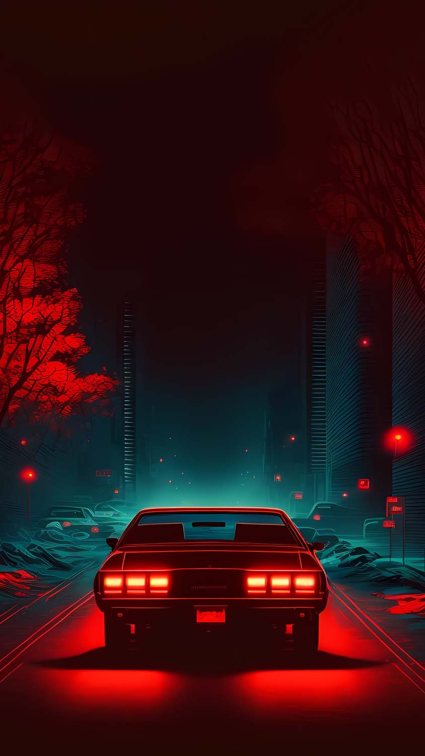 Retro Night iPhone Wallpaper HD