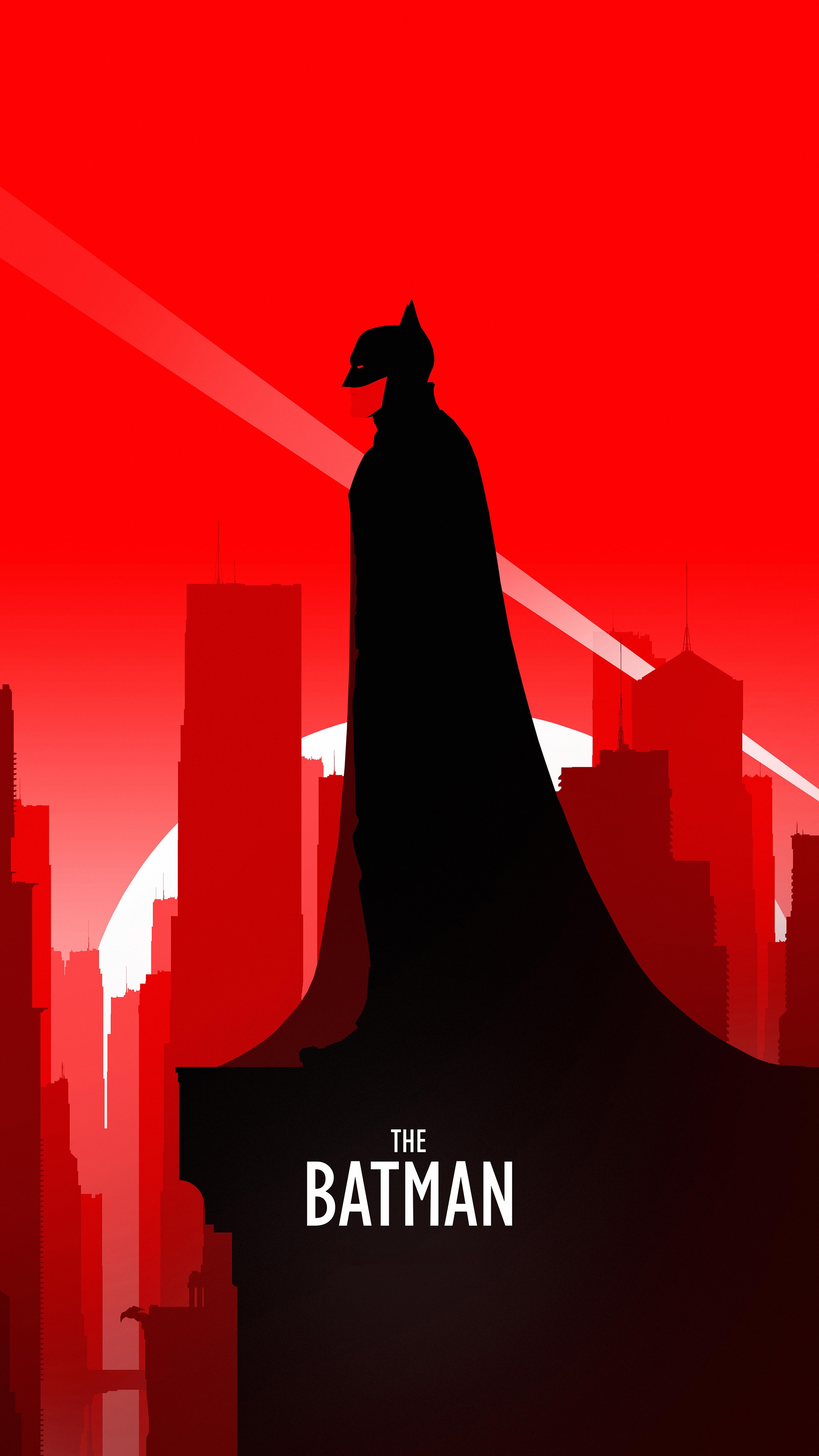 the batman, superheroes, movies, 2021 movies, poster, red, minimalism, minimalist Gallery HD Wallpaper