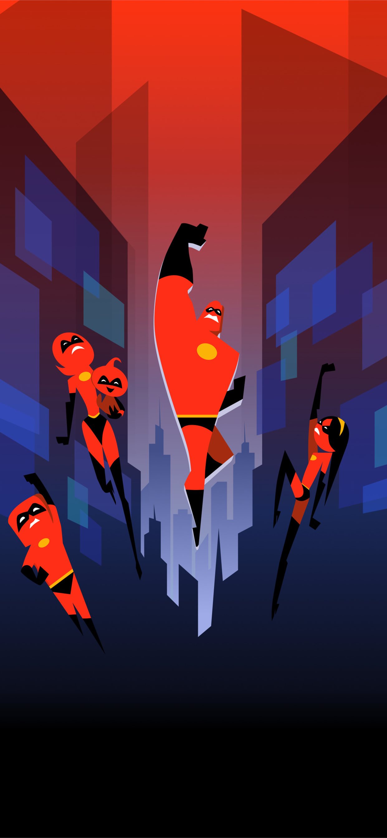 the incredibles minimal art 5k iPhone 11 Wallpaper Free Download