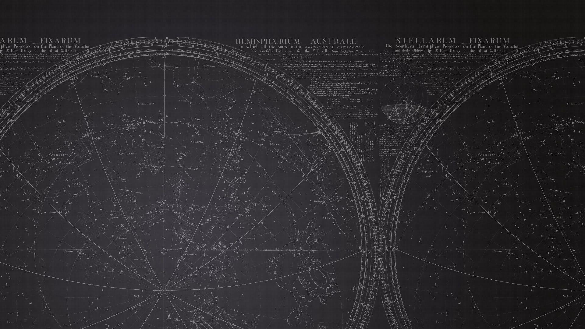 Constellation Map Wallpaper