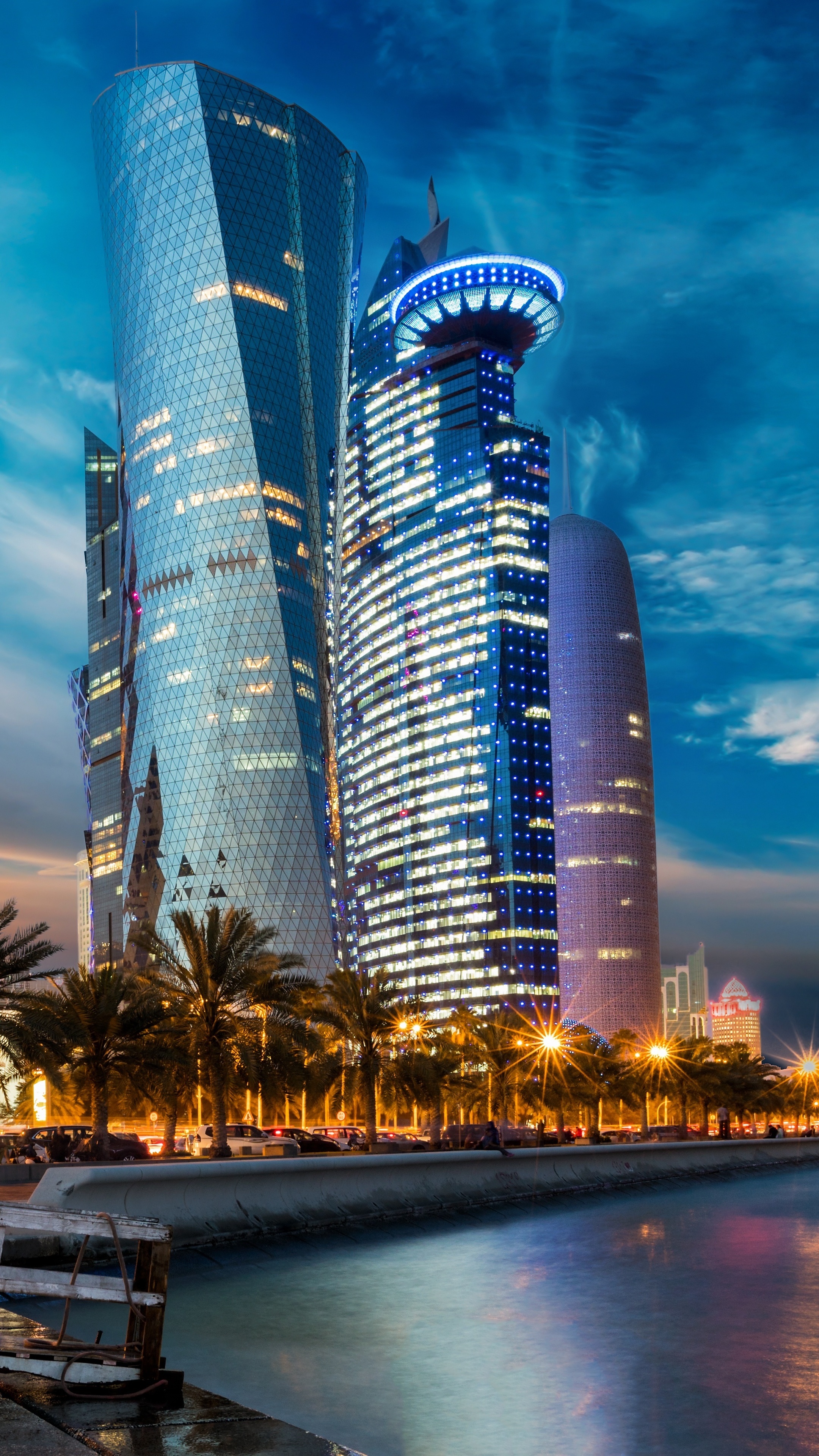 qatar, skyscraper, buildings, world, hd, 4k HD Phone Wallpaper