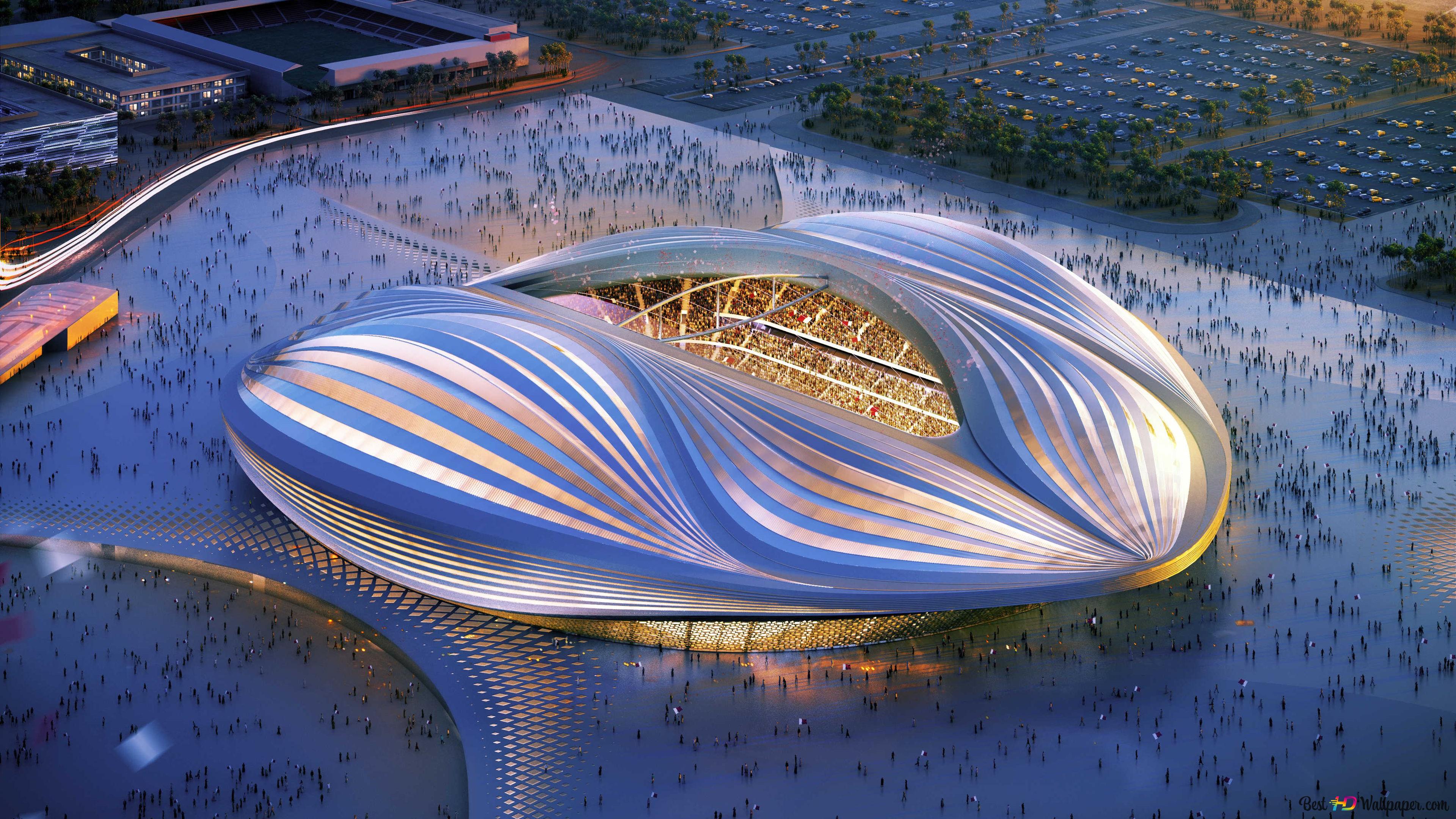 Fifa World Cup 2022 Qatar football organization stadium 4K wallpaper download