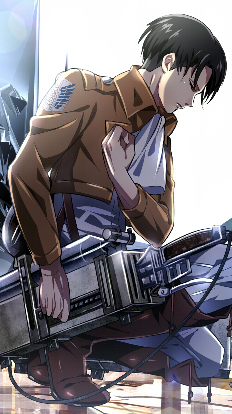 Wallpaper / Anime Attack On Titan Phone Wallpaper, Shingeki No Kyojin, Levi Ackerman, 750x1334 free download
