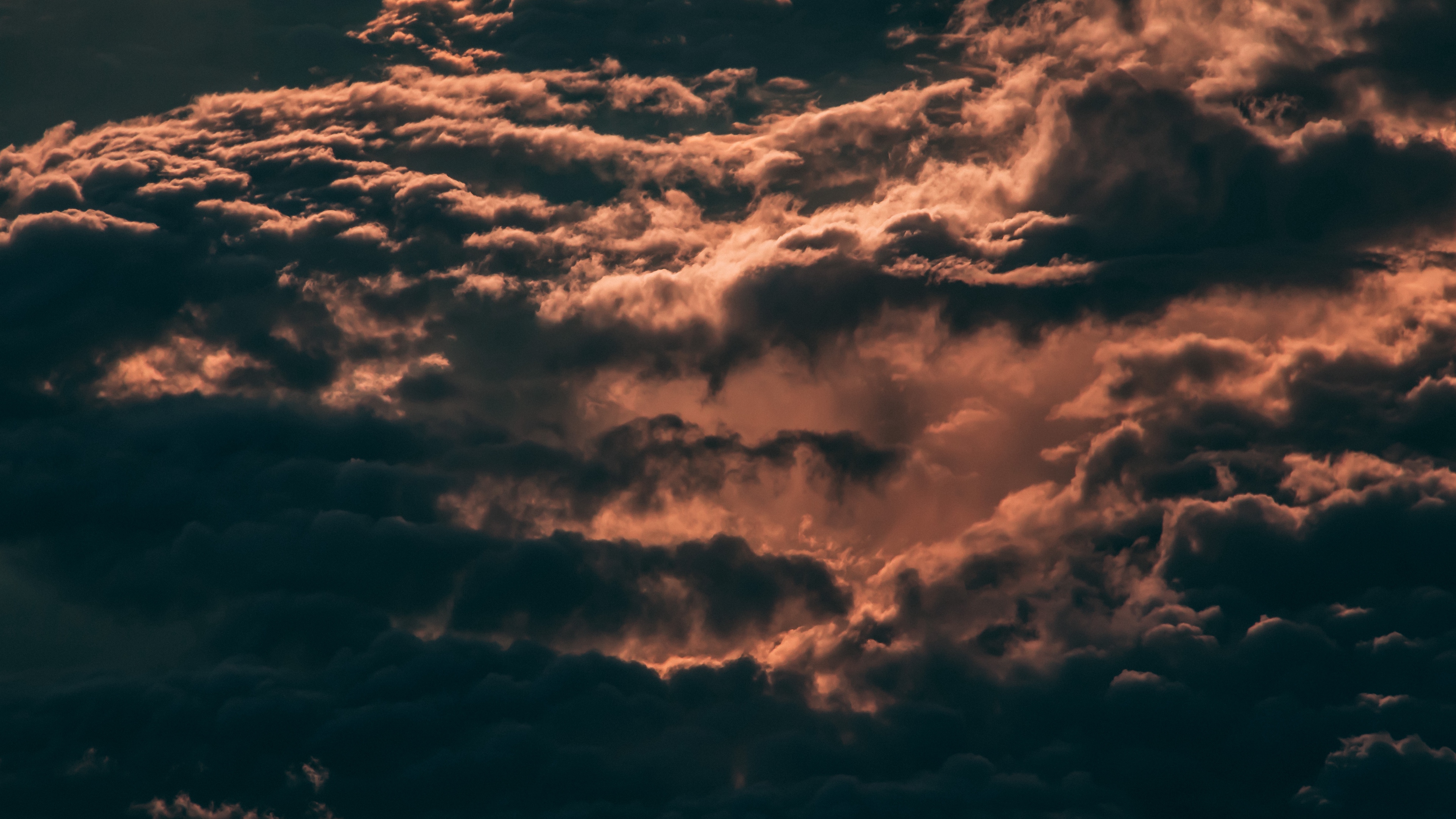 Wallpaper 4k clouds, sky, dark, overcast, skylight 4k Wallpaper