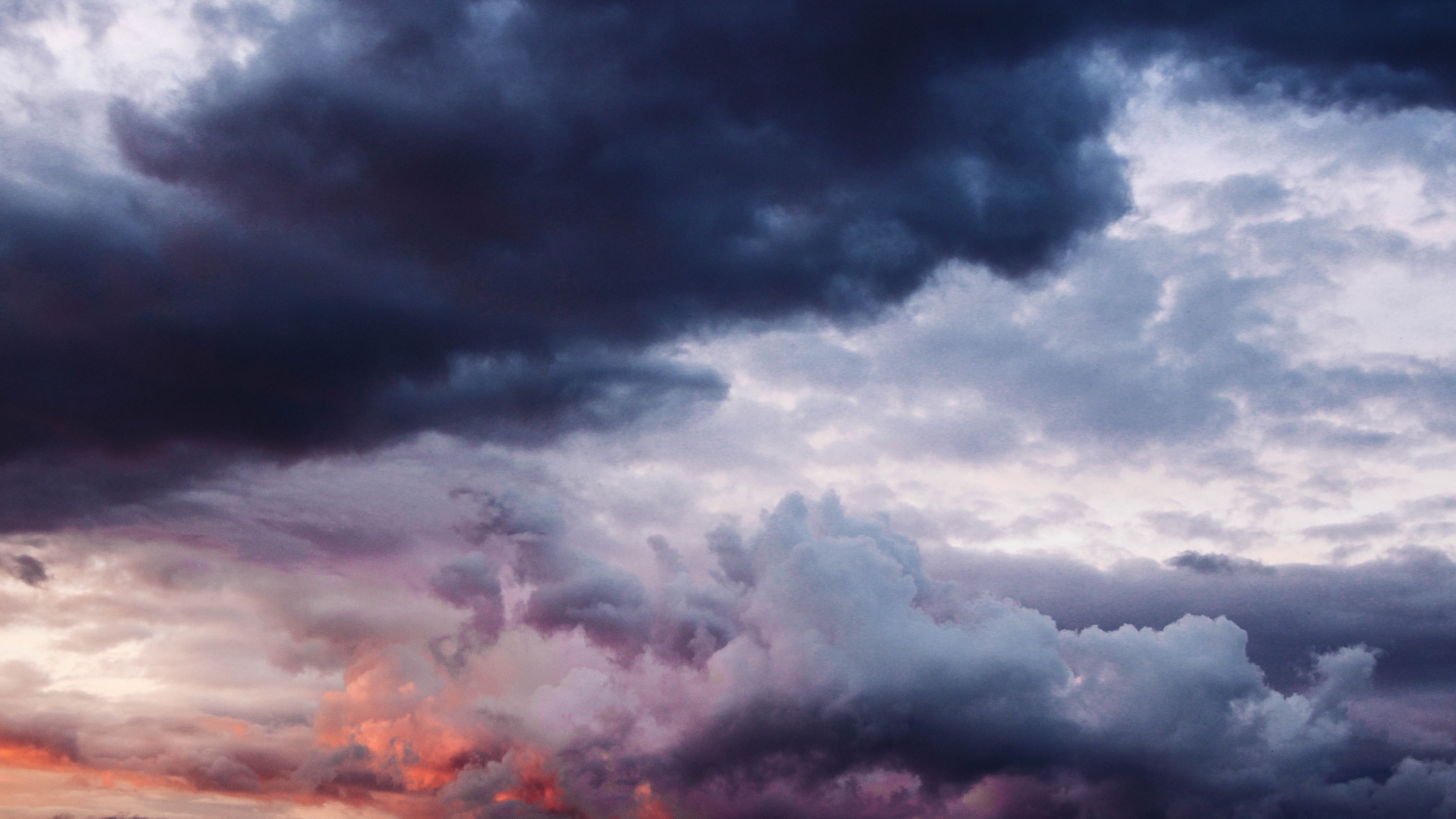 Wallpaper Cloudy sky, thick clouds 3840x2160 UHD 4K Picture, Image
