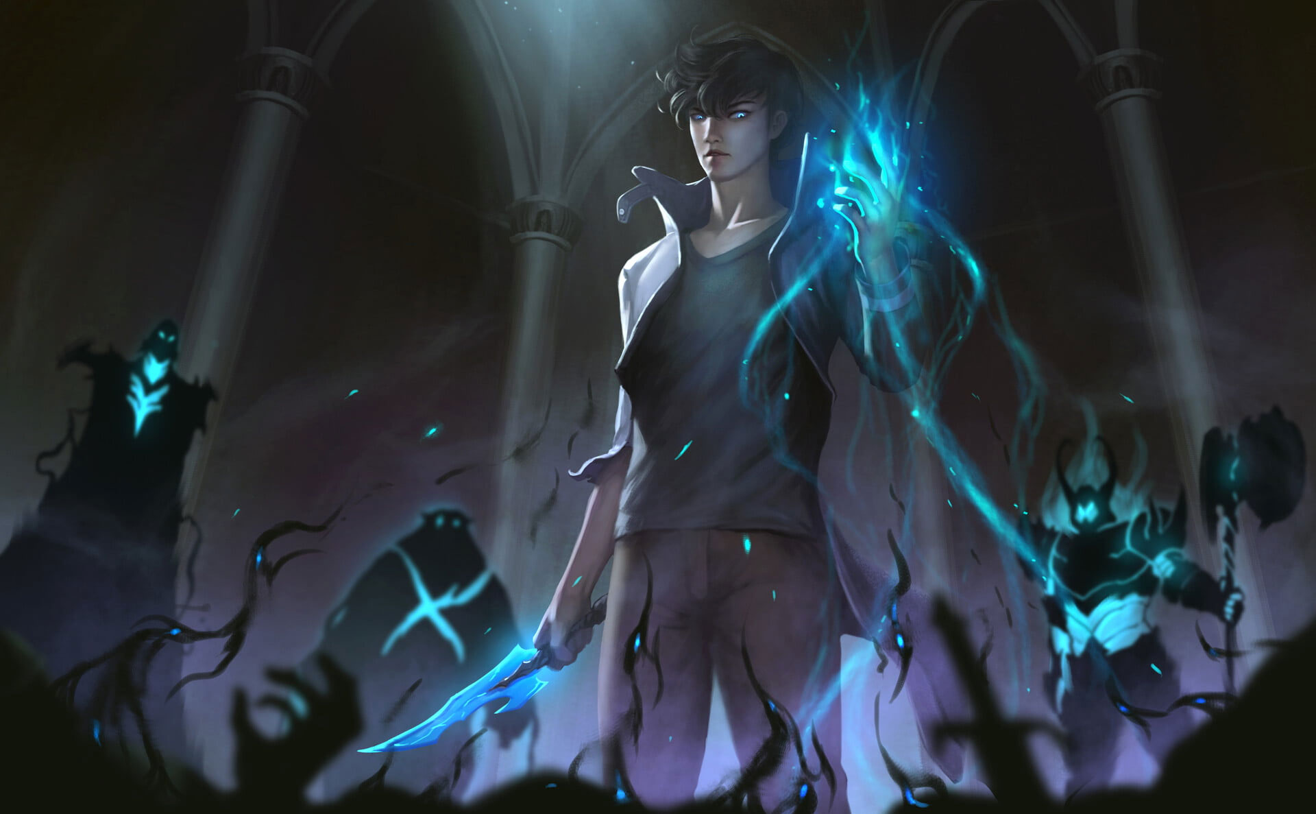 Wallpaper Anime, Solo Leveling, Sung