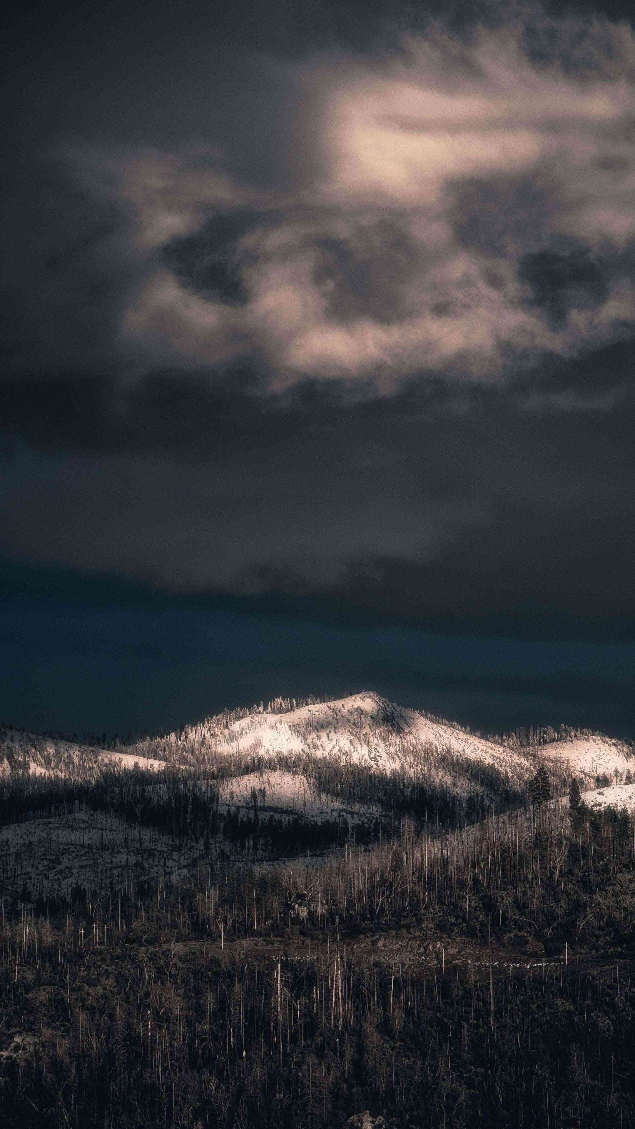 Dark Cloudy Sky 4K Phone Wallpaper