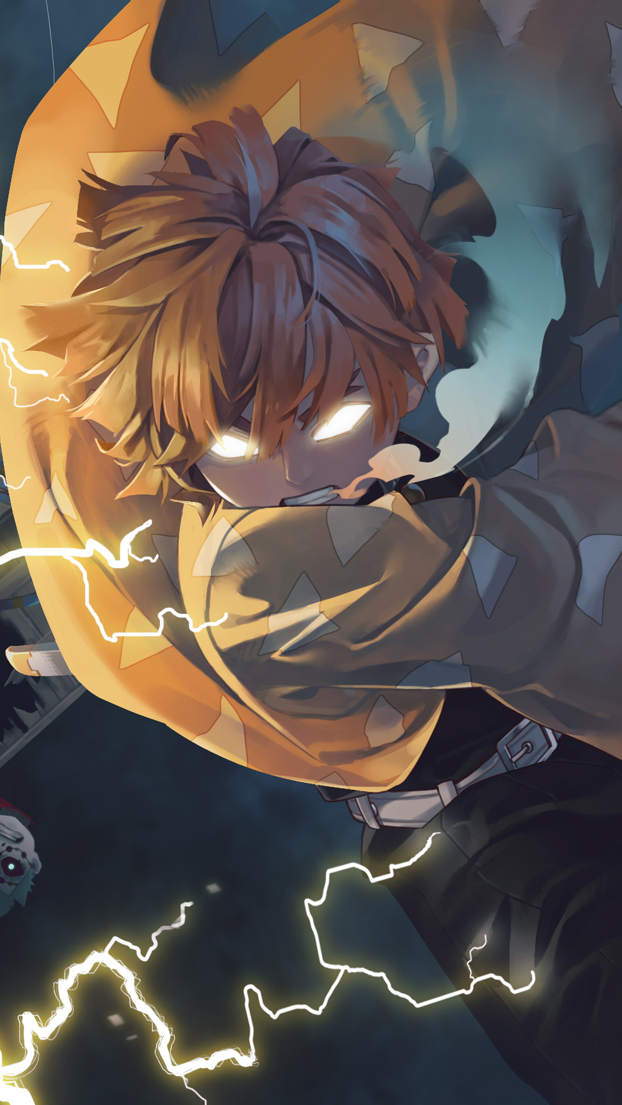 Zenitsu, (Kimetsu no Yaiba), Breath of Thunder, 4k Gallery HD Wallpaper