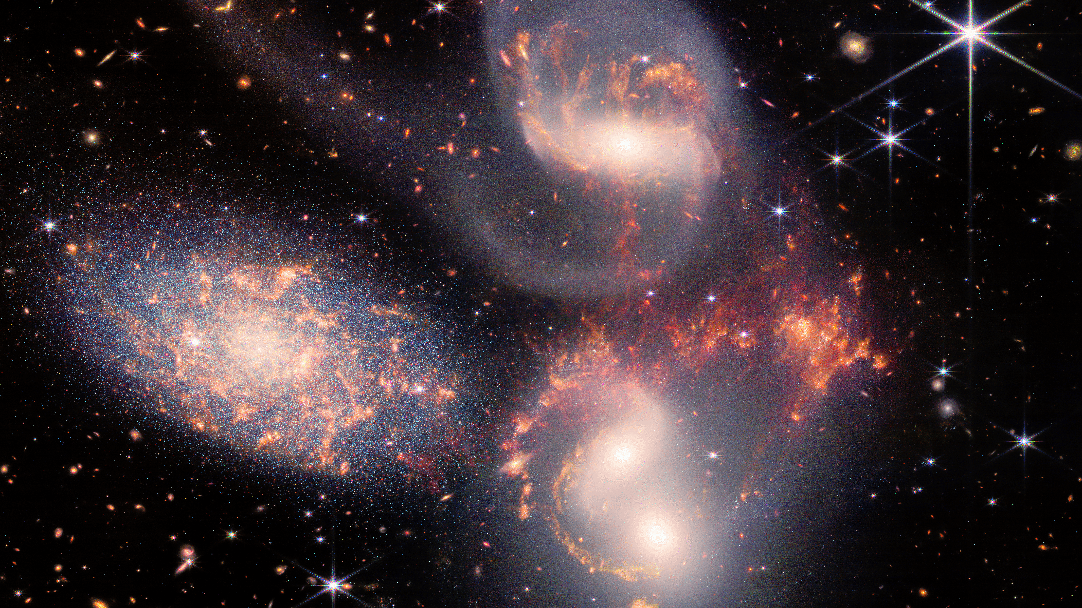 My New 4k Wallpaper (Stephan's Quintet) Levels Adjustments Crop Etc