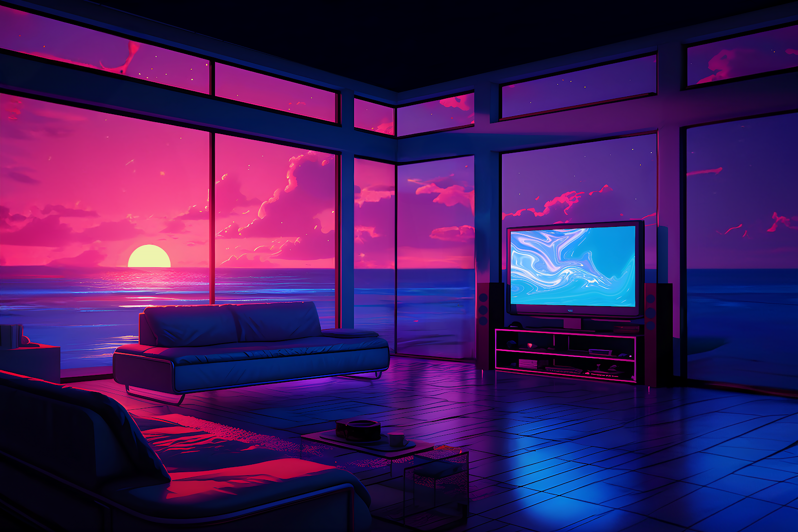 Vaporwave Chill Vibe 4K Wallpaper