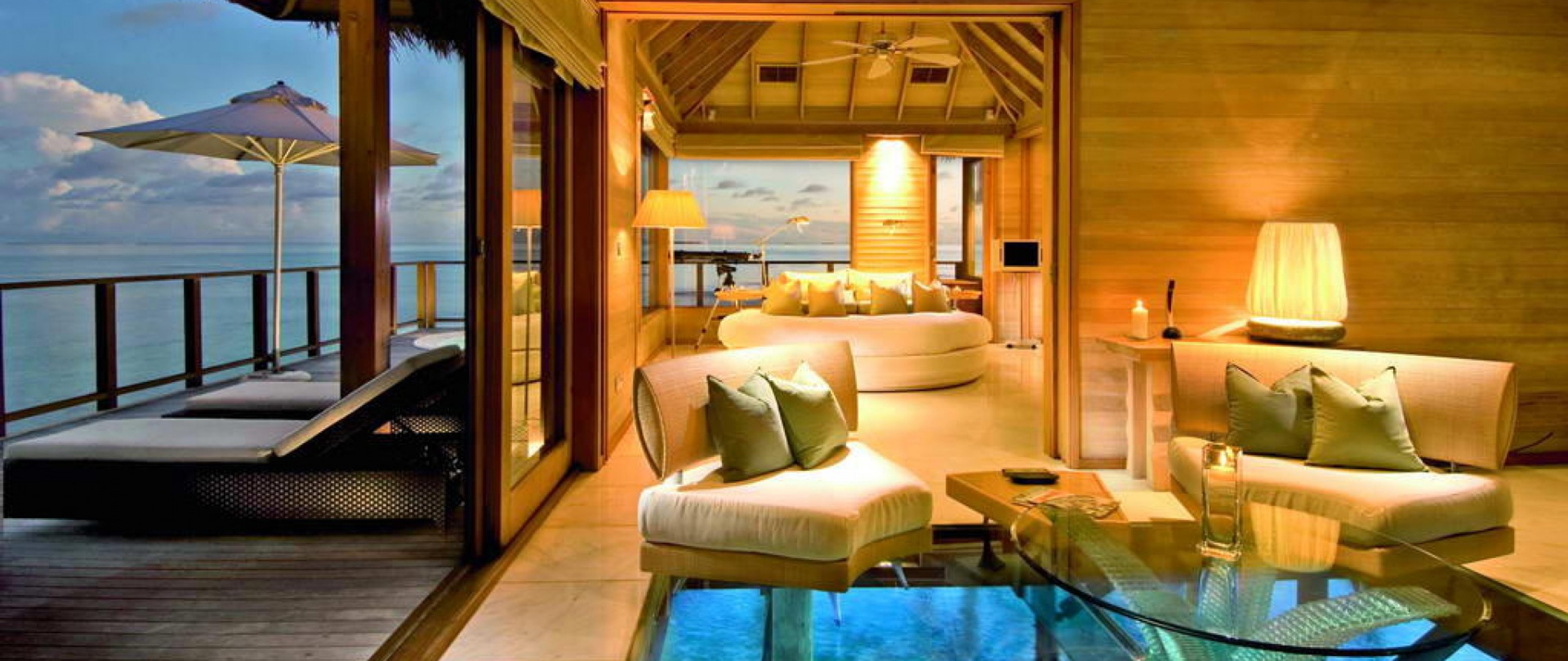 Maldives hotel room HD Wallpaper 4K Ultra HD Wide TV